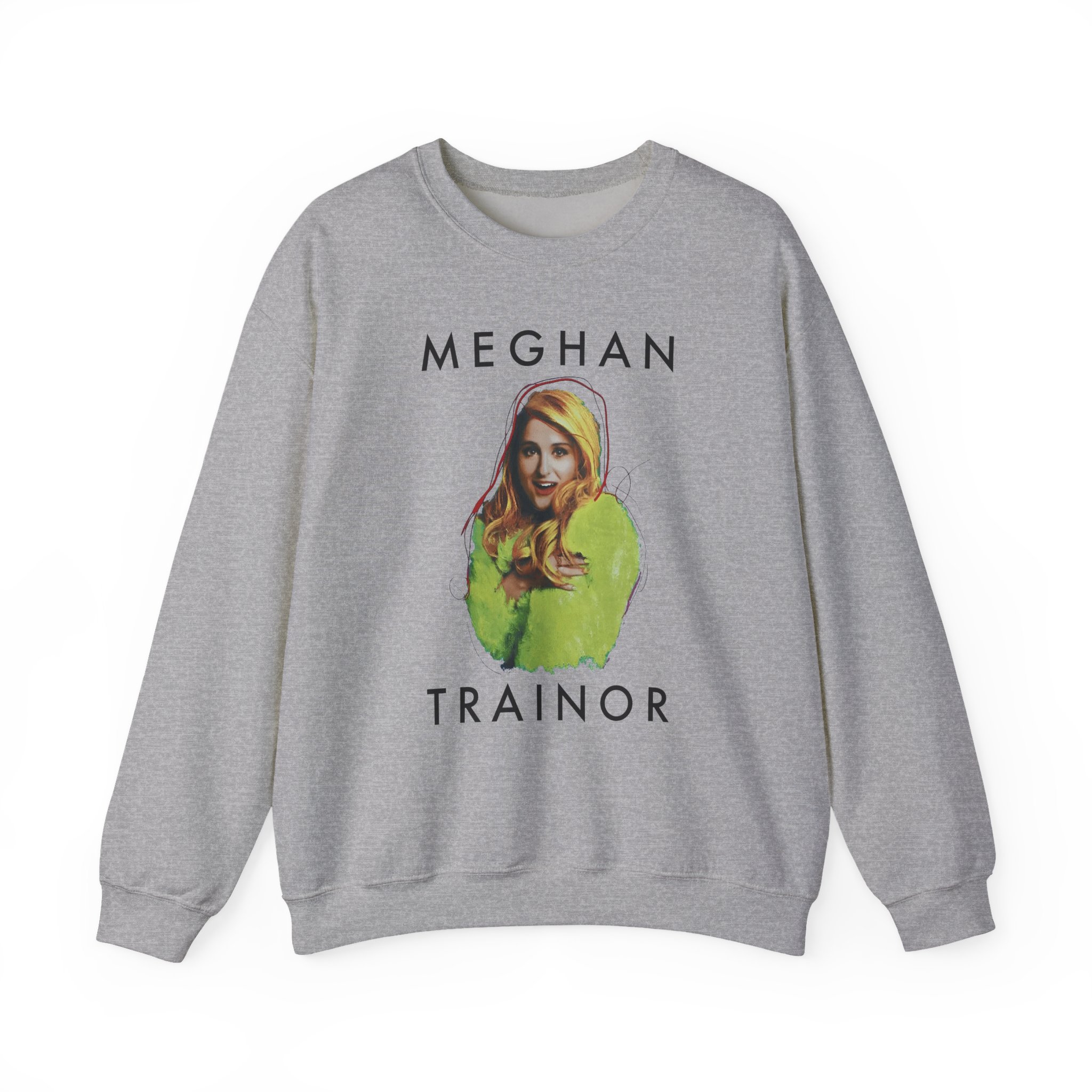 Meghan Trainor Title Pose Turquoise Unisex Heavy Blendâ„¢ Crewneck Sweatshirt