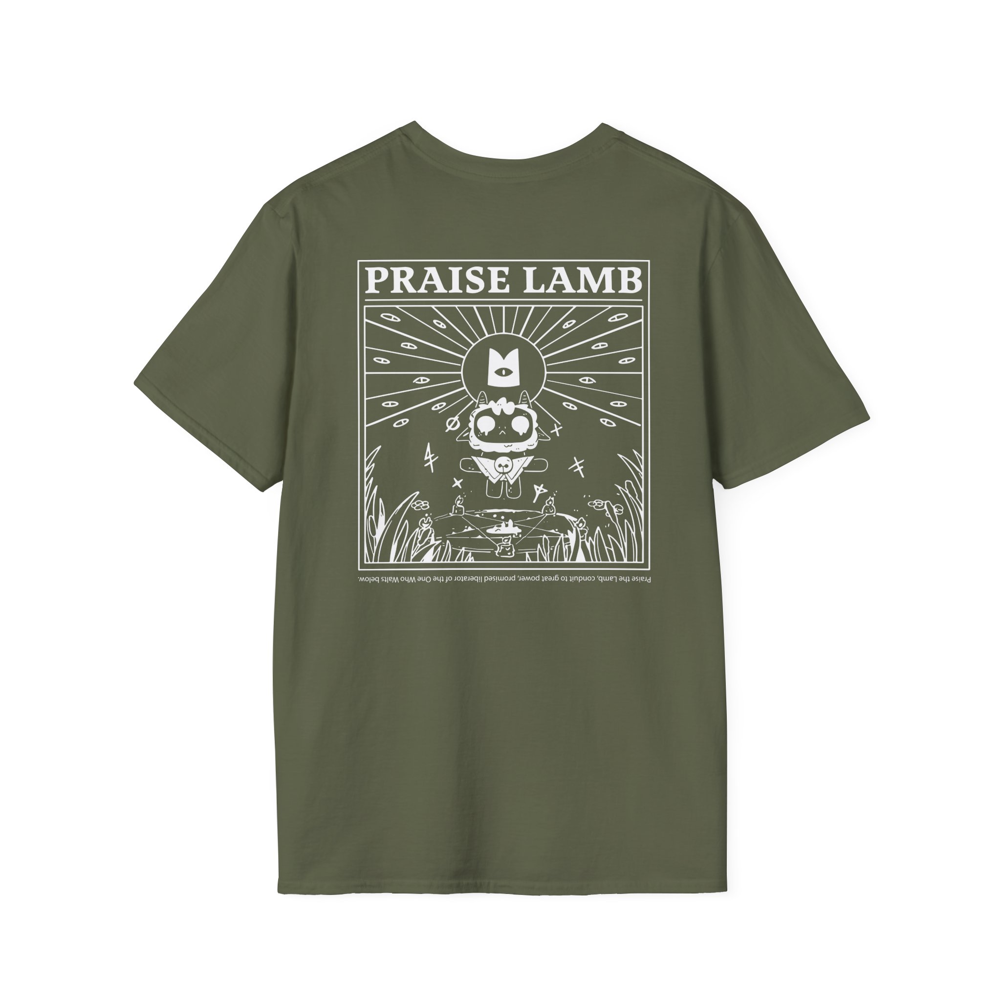 Cult of the Lamb Praise Lamb Unisex Softstyle T-Shirt
