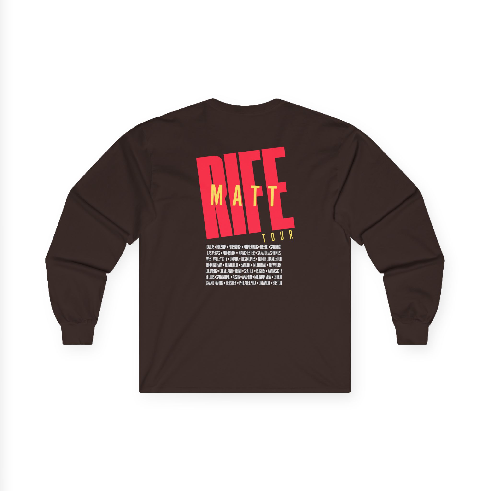 Matt Rife Stay Golden Tour Unisex Ultra Cotton Long Sleeve Tee