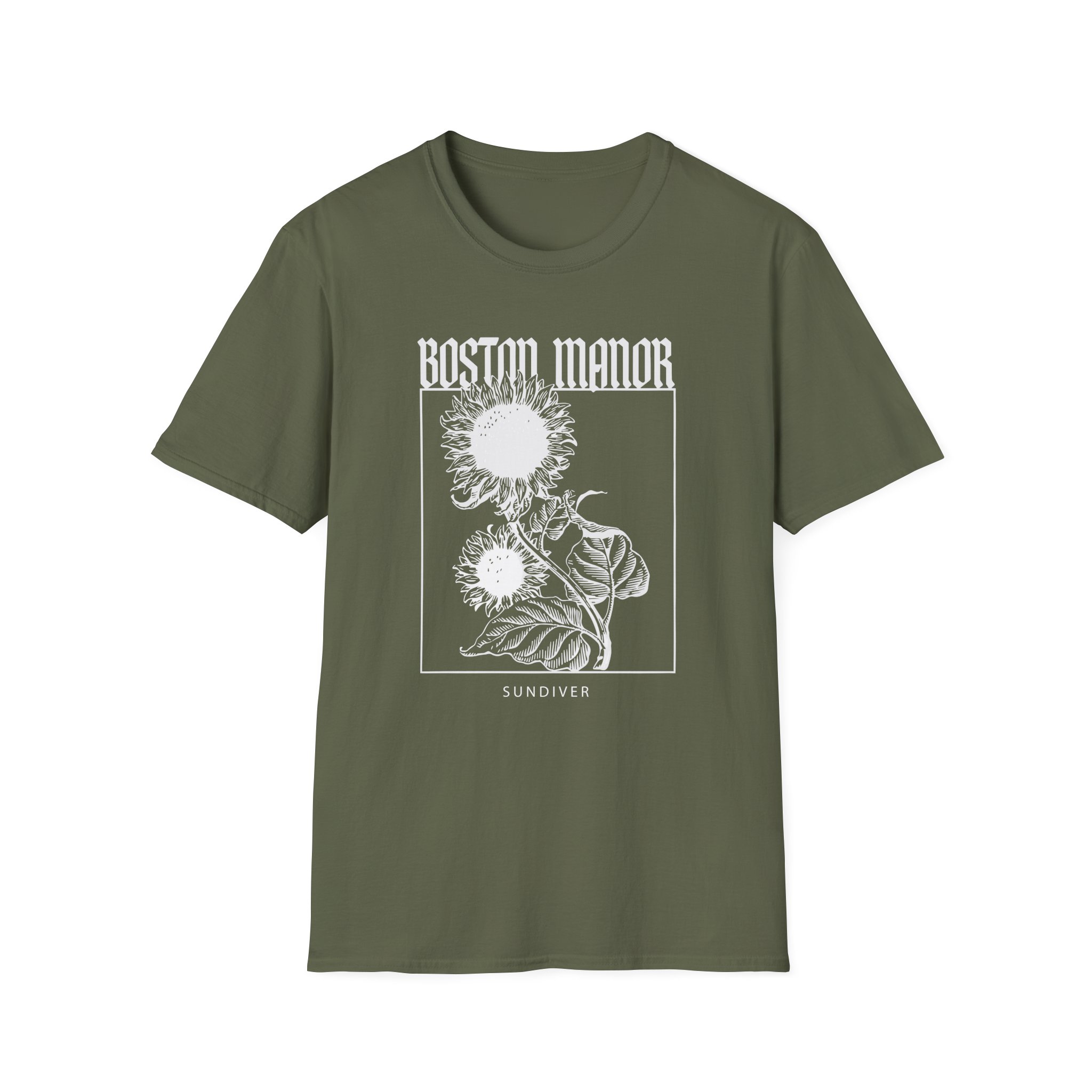 Boston Manor Sunflower Unisex Softstyle T-Shirt