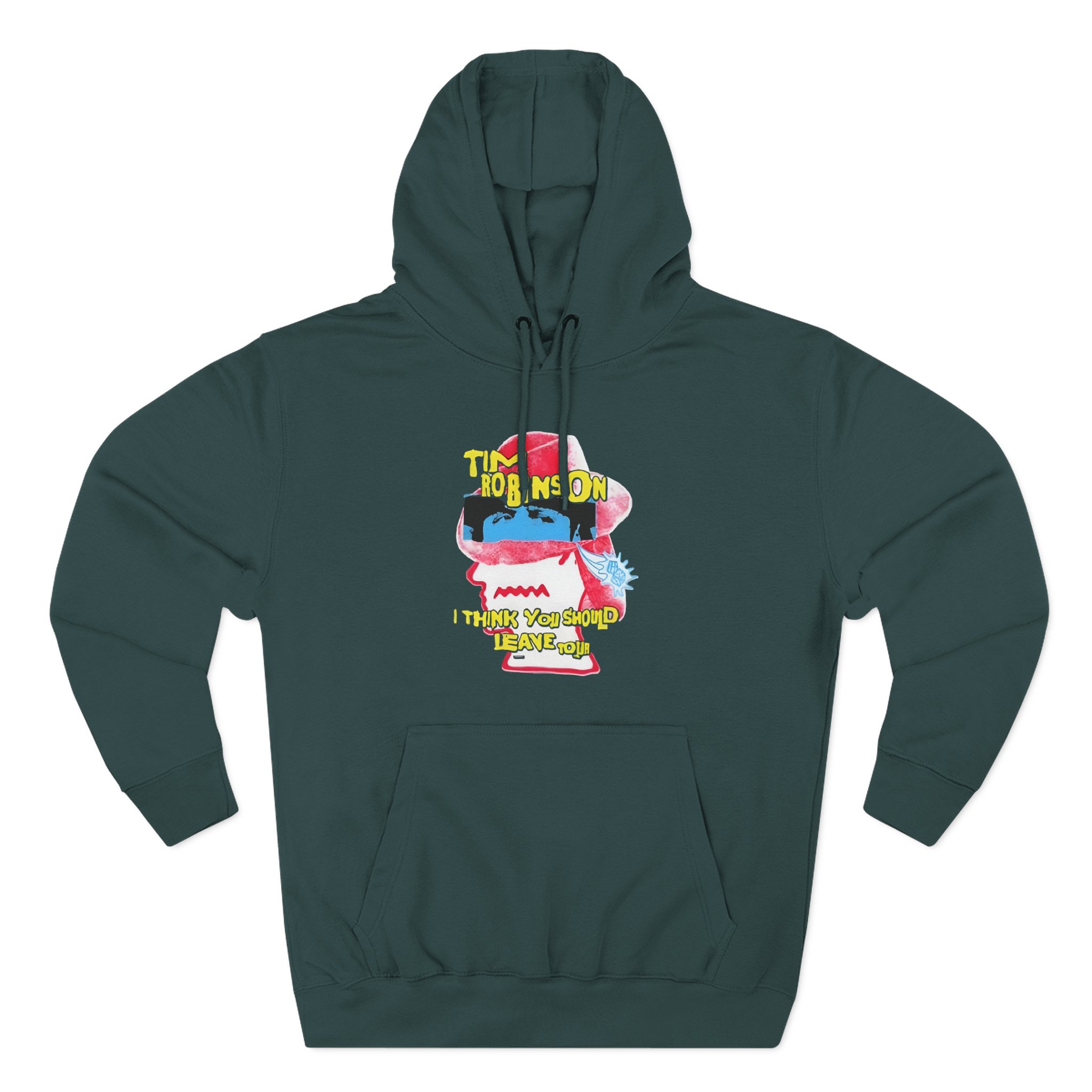 I Think You Should Leave Fedora Three-Panel Fleece Hoodie