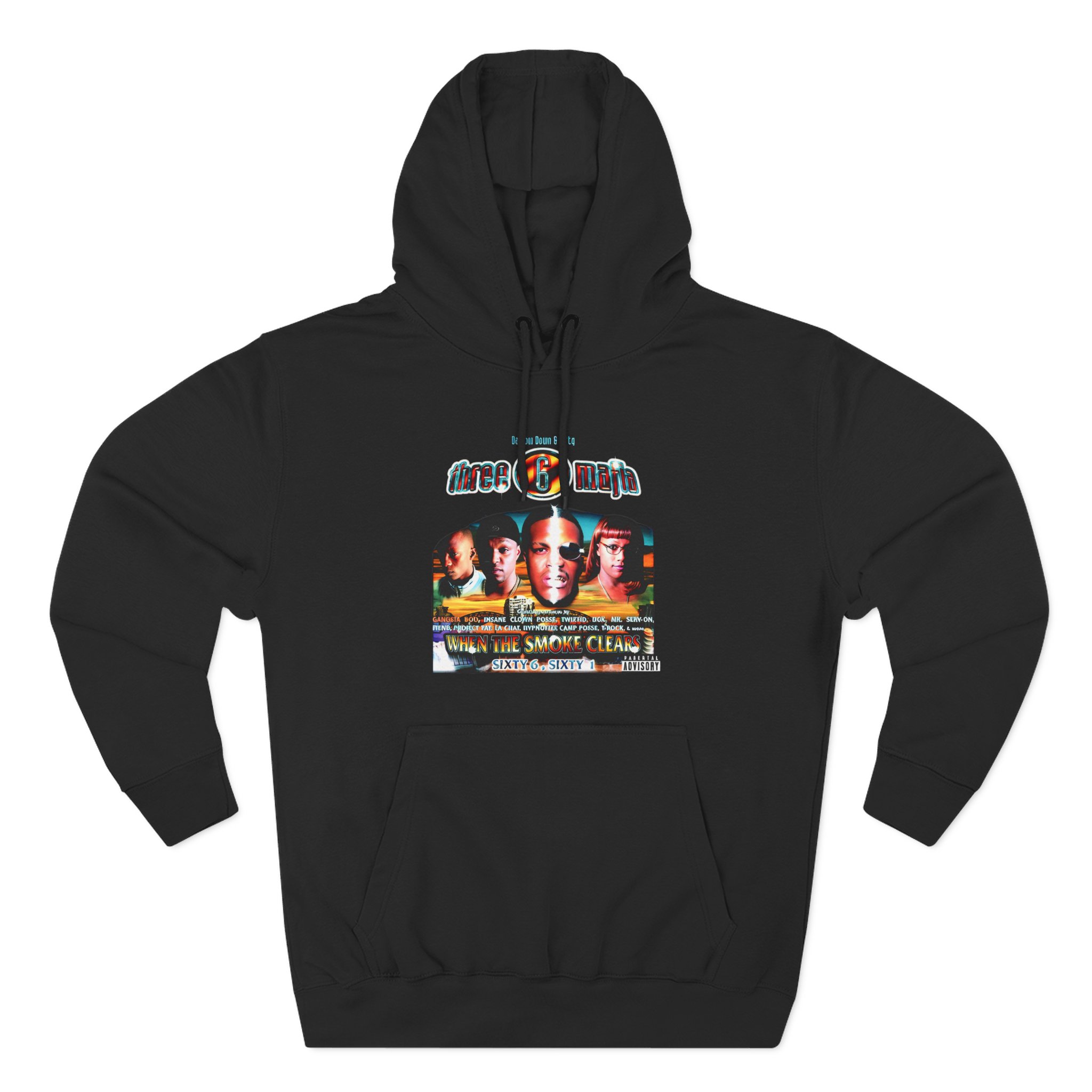 Three 6 Mafia When the Smoke Clears Three-Panel Fleece Hoodie