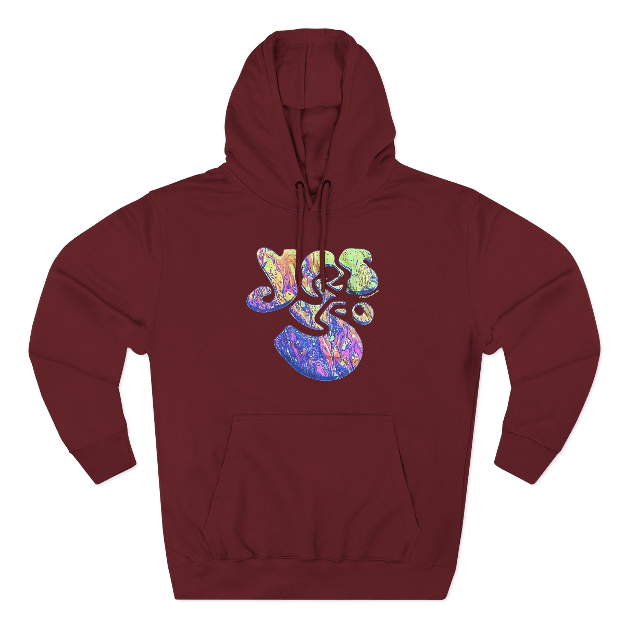 Yes Logo Three-Panel Fleece Hoodie