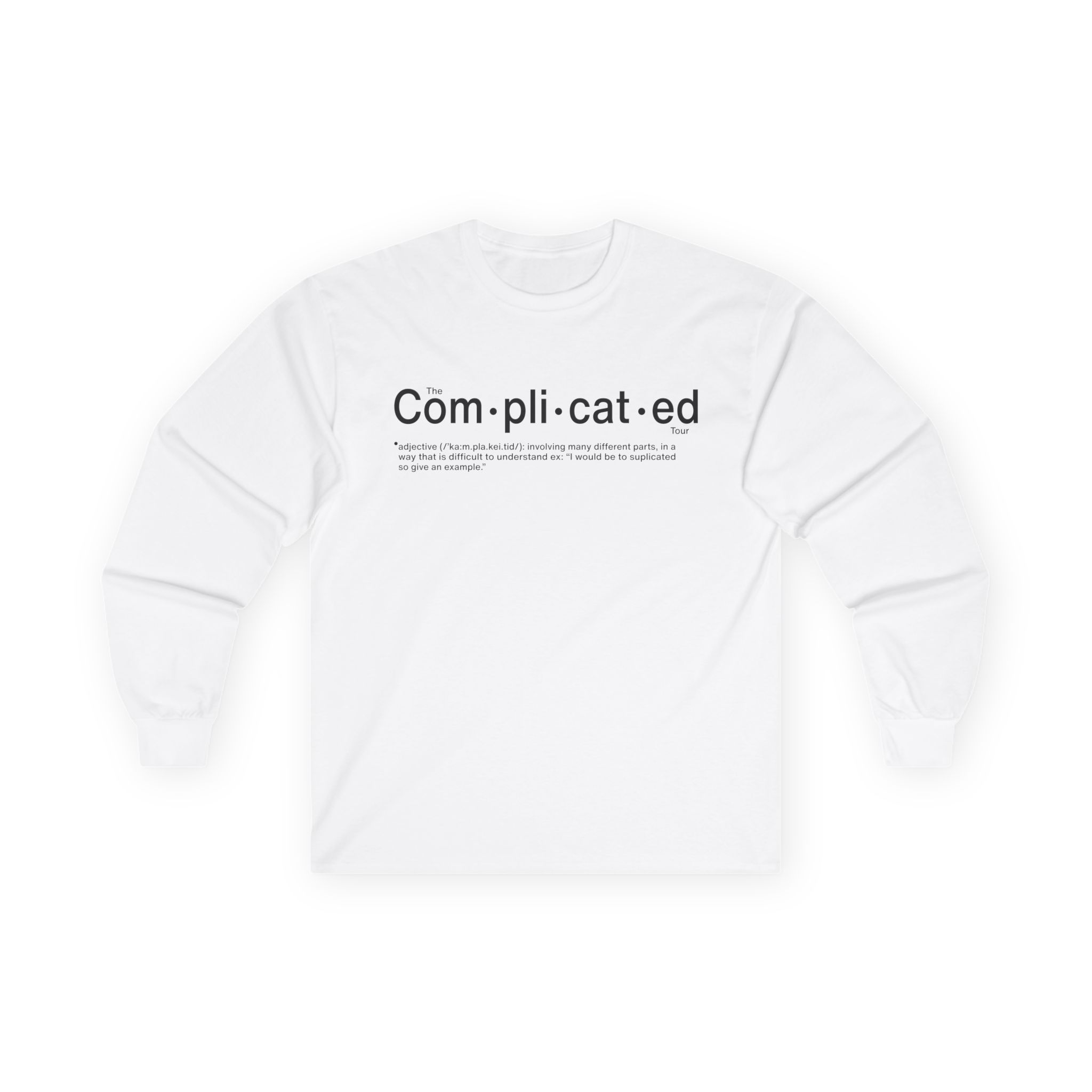 Joshua Bassett Complicated Definition Unisex Ultra Cotton Long Sleeve Tee