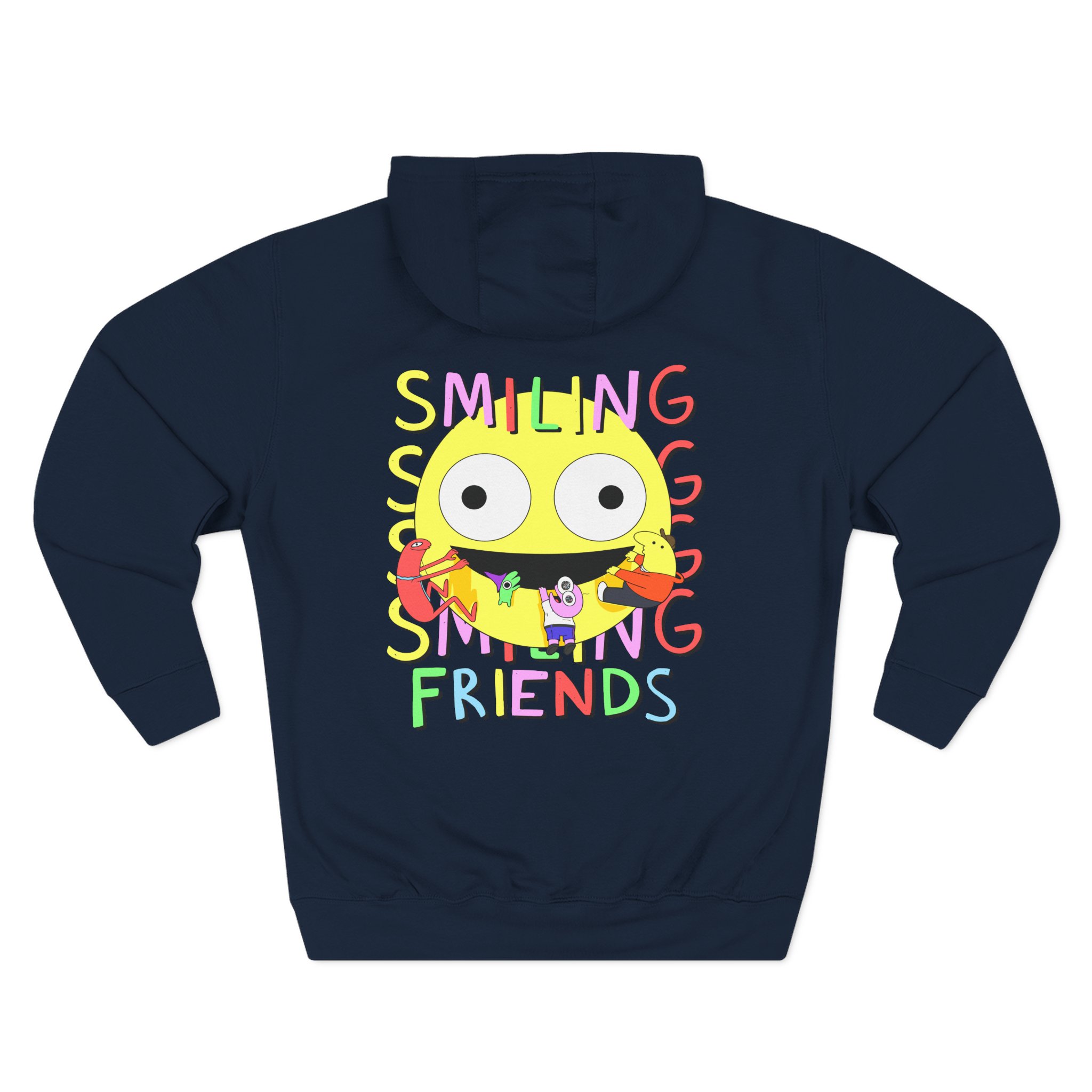 Smiling Friends Three-panel Fleece Hoodie