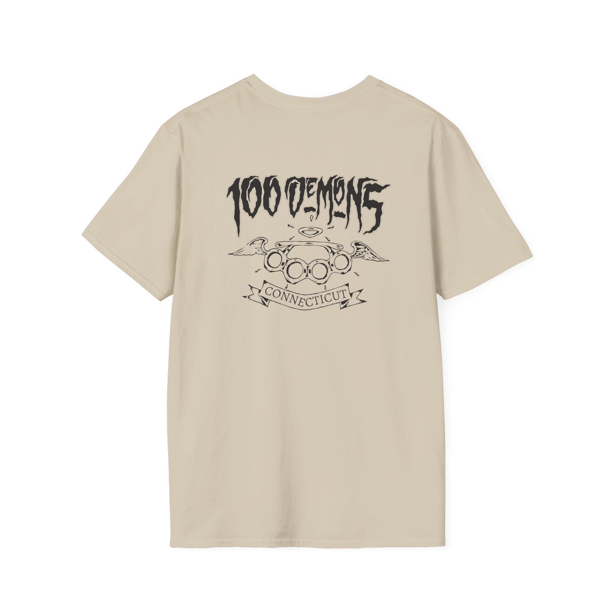 100 Demons Connecticut Hardcore Unisex Softstyle T-Shirt
