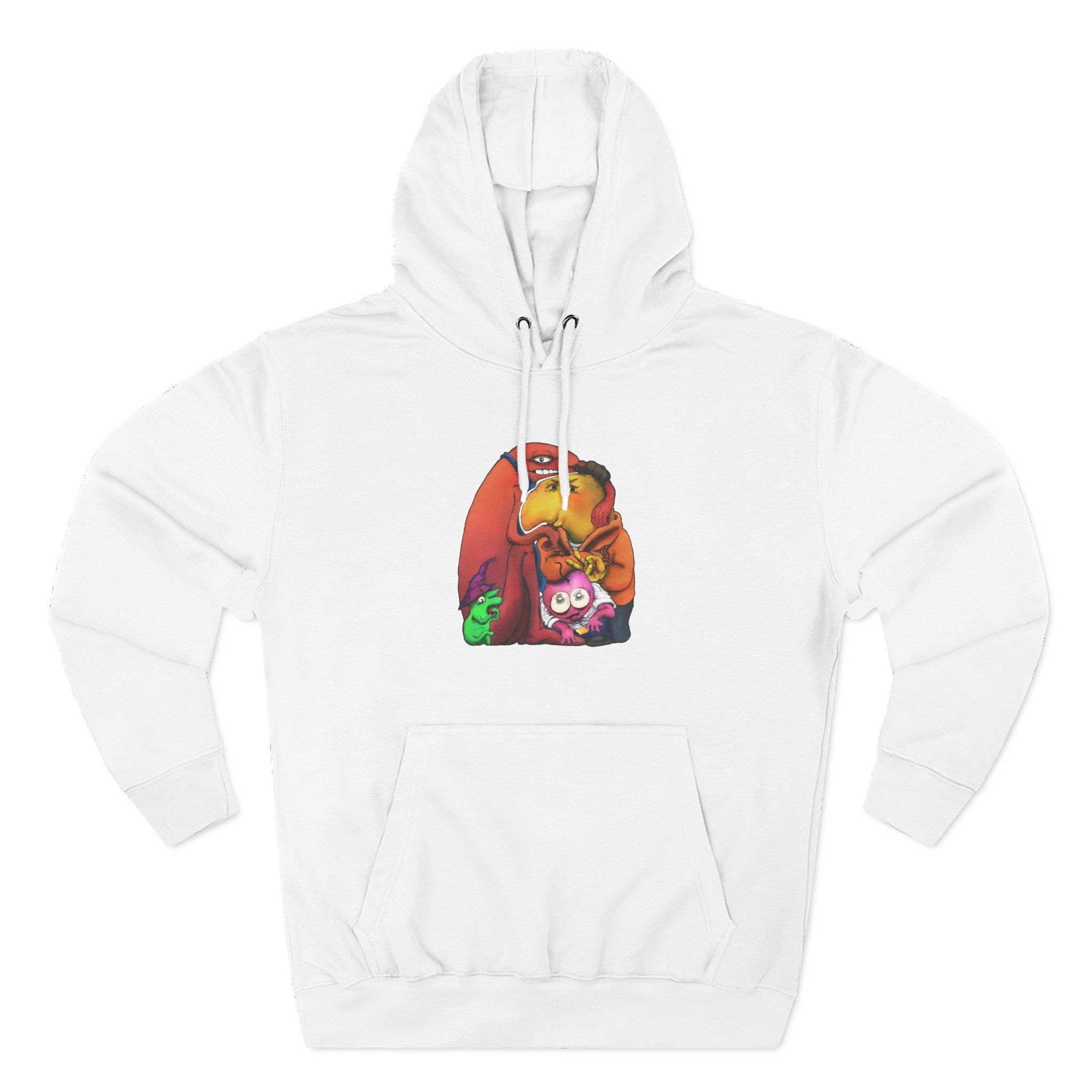 Smiling Friends Three-panel Fleece Hoodie