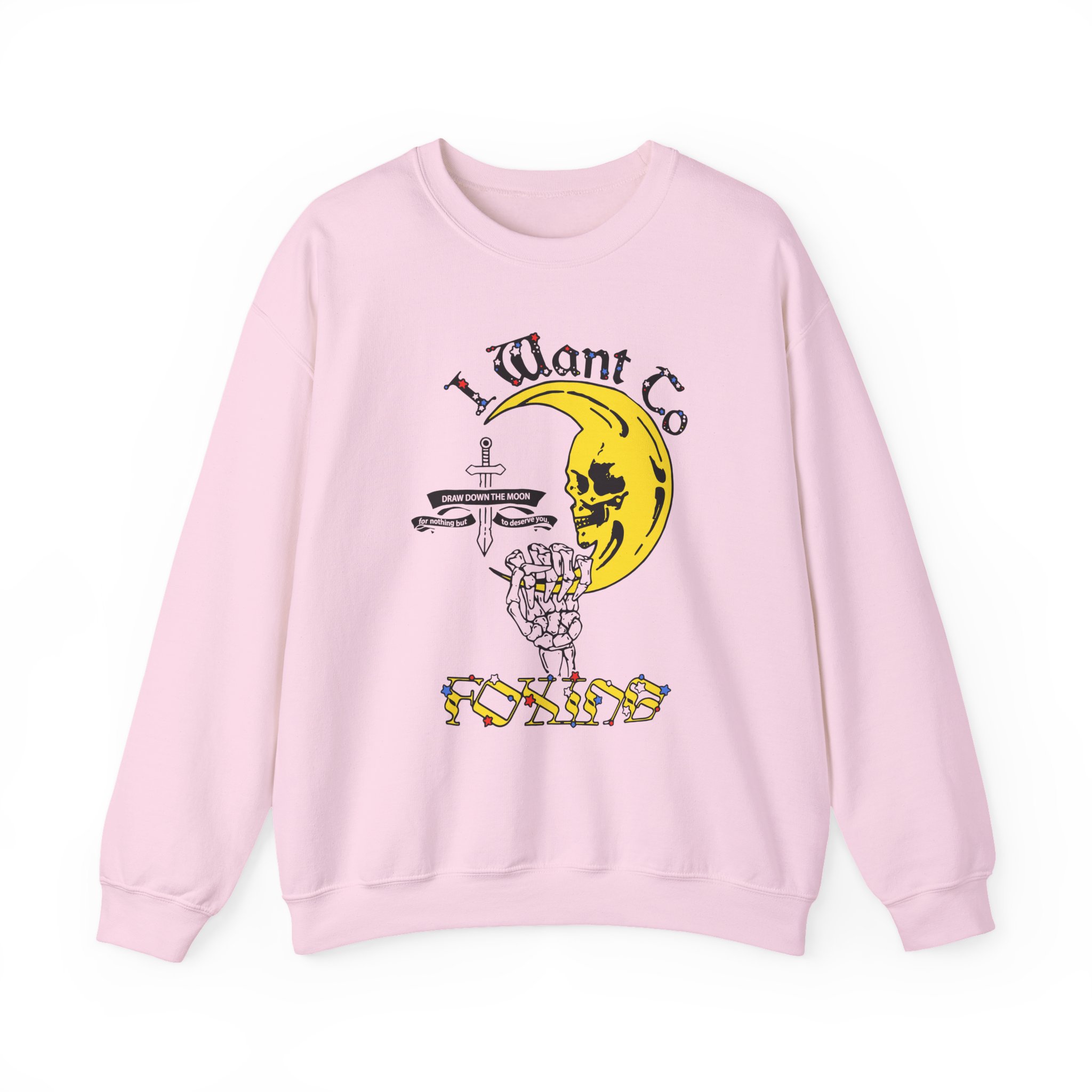 Foxing Draw Down Unisex Heavy Blendâ„¢ Crewneck Sweatshirt
