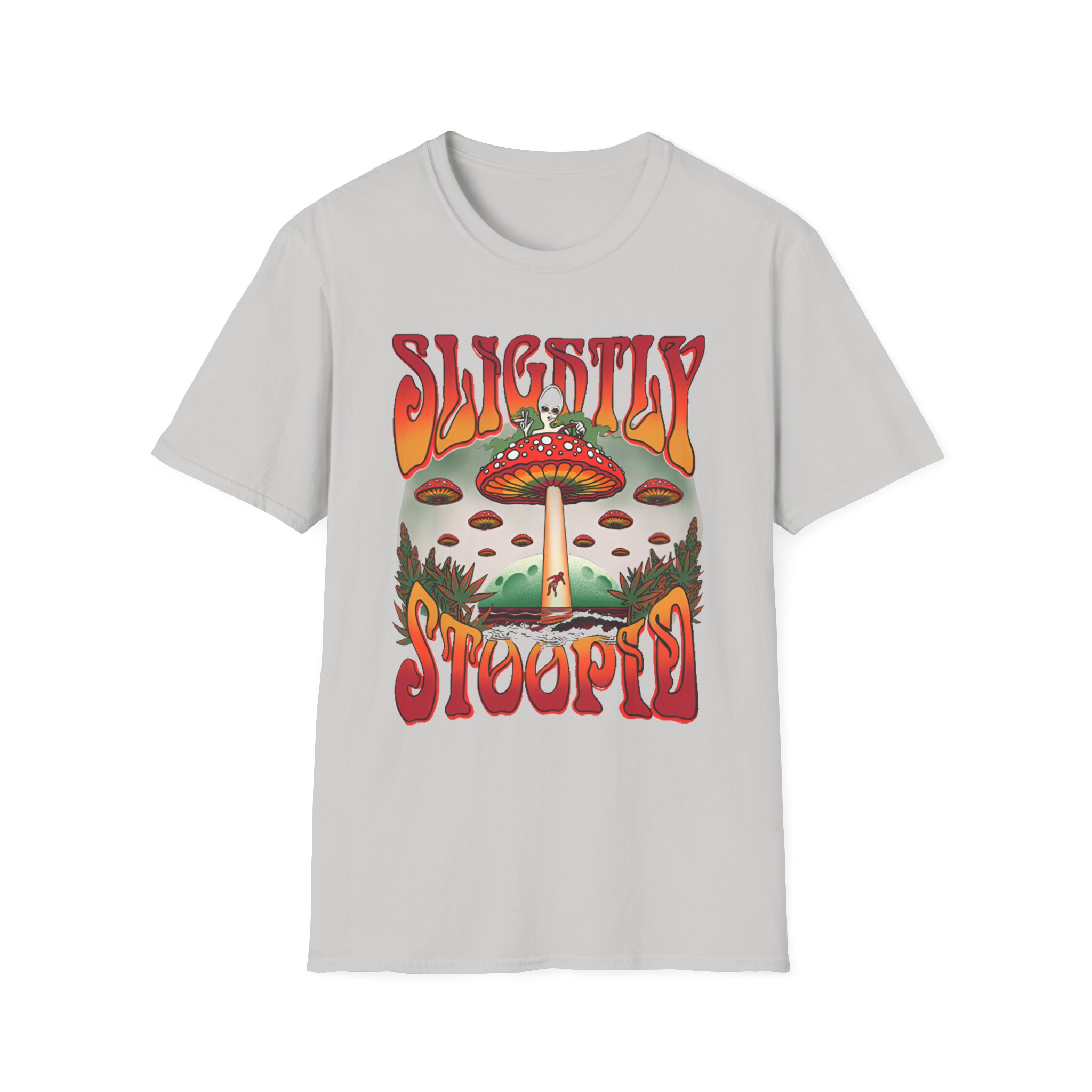 Slightly Stoopid Mushroom Ufo Unisex Softstyle T-Shirt