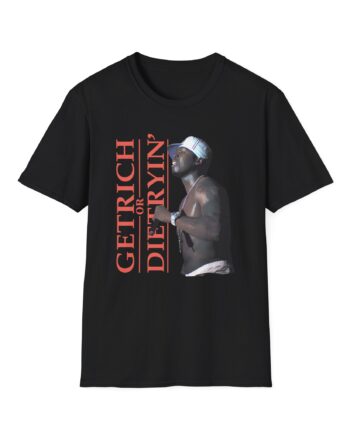50 Cent Get Rich Logo Unisex Softstyle T-Shirt
