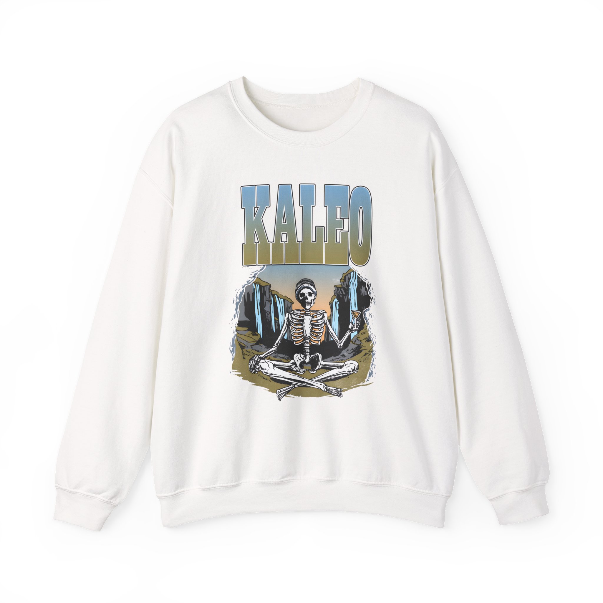 Kaleo Meditating Skeleton Unisex Heavy Blendâ„¢ Crewneck Sweatshirt