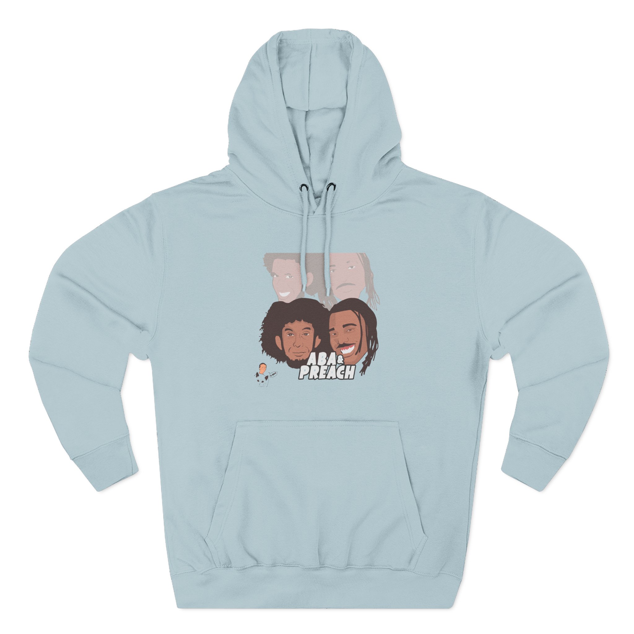 Aba and Preach Three-Panel Fleece Hoodie