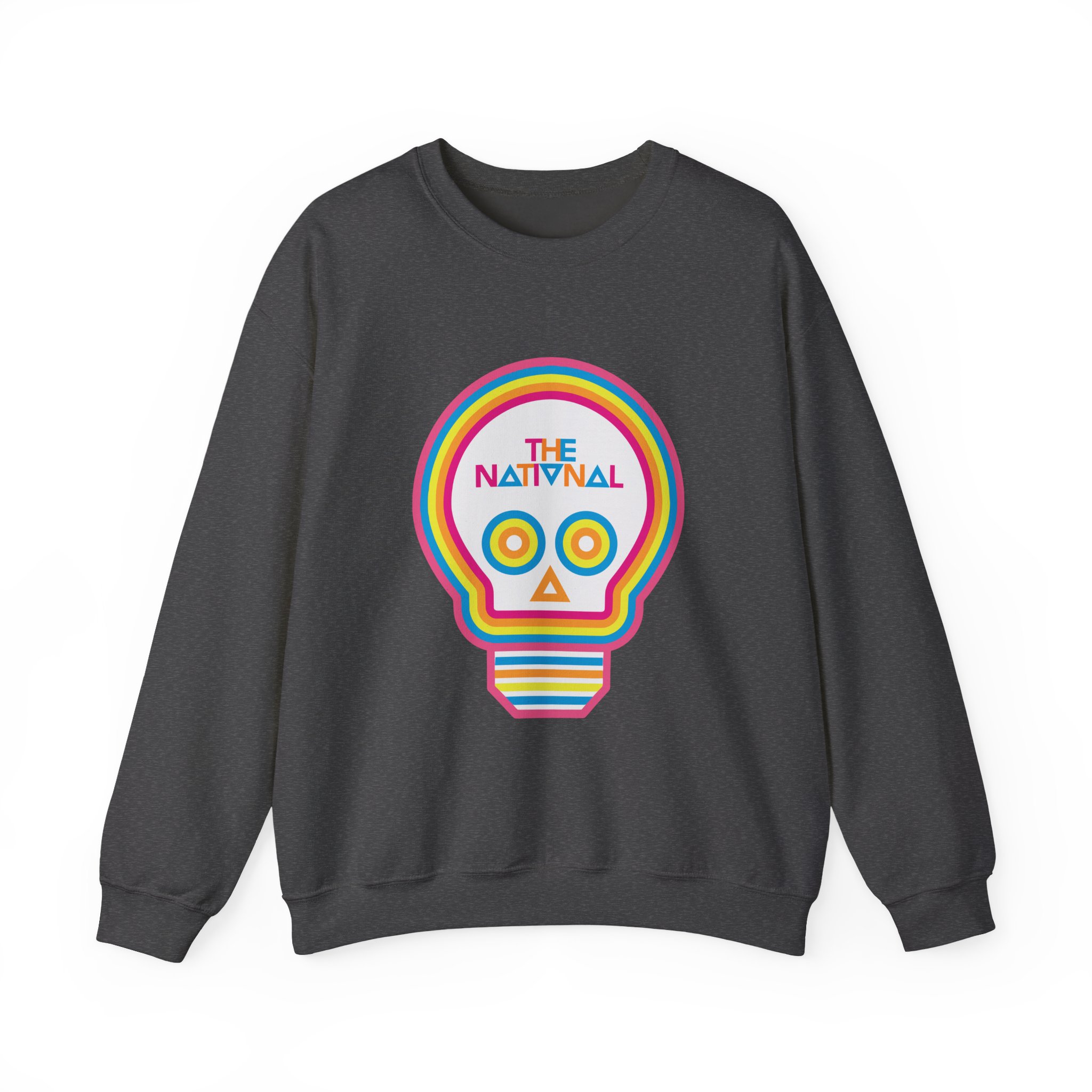 The National Lightbulb Skull Unisex Heavy Blend Crewneck Sweatshirt