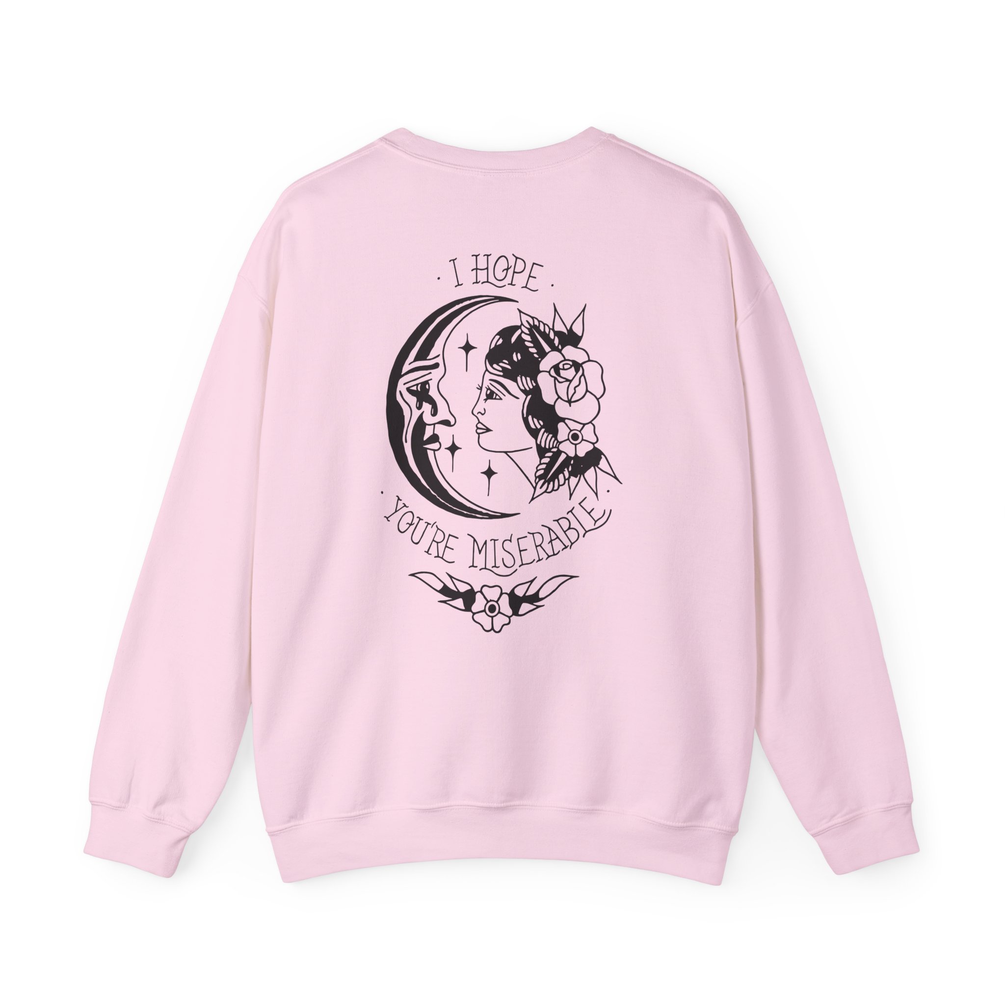 Moose Blood Traditional Tattoo Desig Unisex Heavy Blendâ„¢ Crewneck Sweatshirt