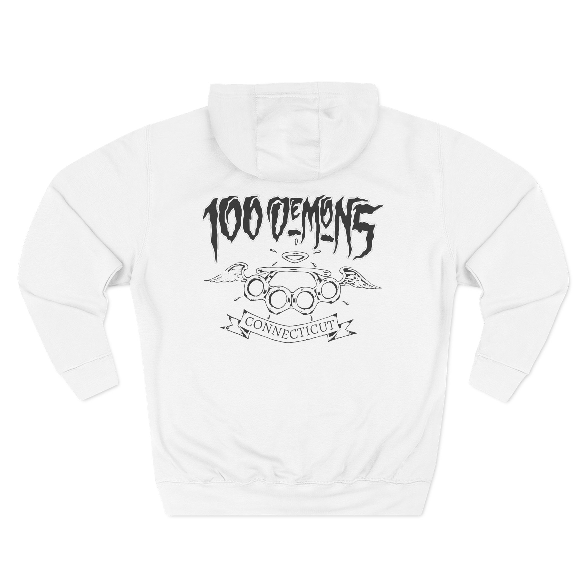 100 Demons Connecticut Hardcore Three-Panel Fleece Hoodie