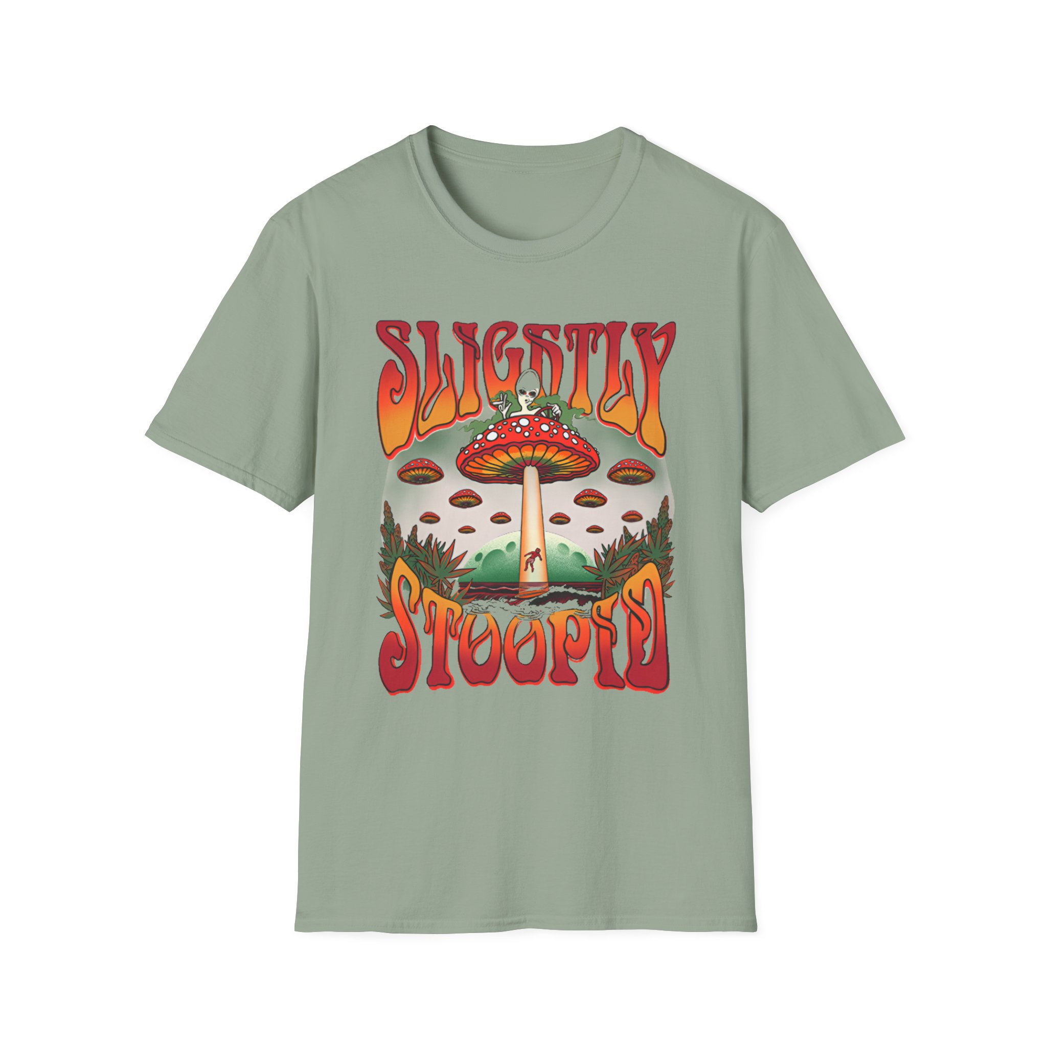 Slightly Stoopid Mushroom Ufo Unisex Softstyle T-Shirt
