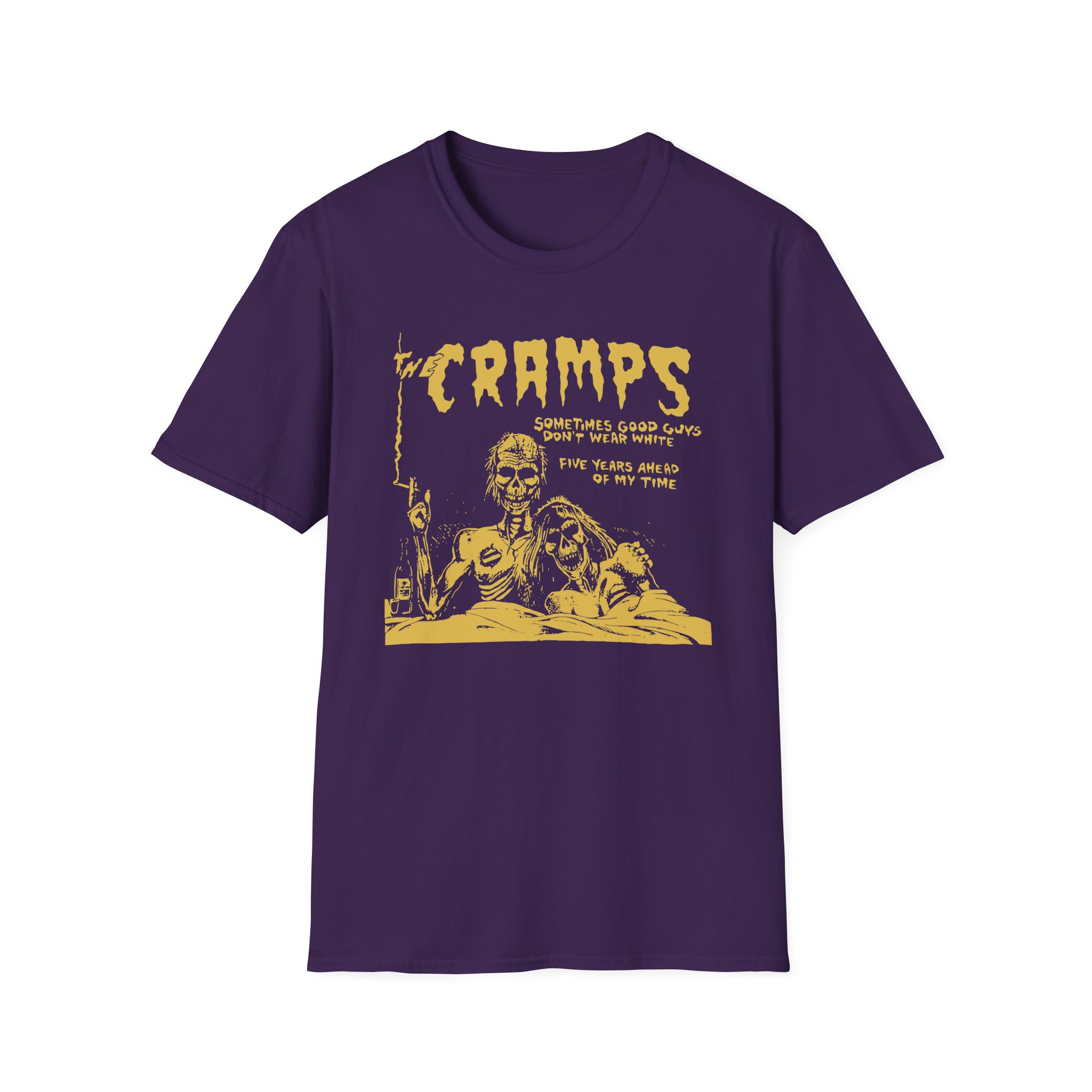 The Cramps Sometimes Good Guys Don’t Wear White Unisex Softstyle T-Shirt