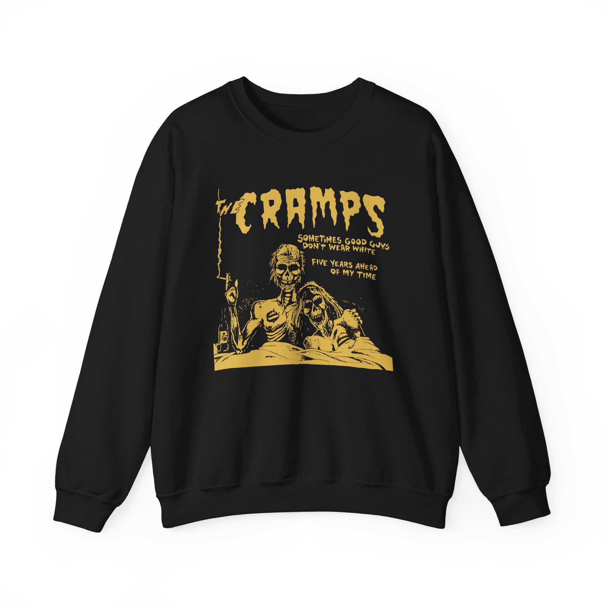 The Cramps Sometimes Good Guys Don’t Wear White Unisex Heavy Blend™ Crewneck Sweatshirt