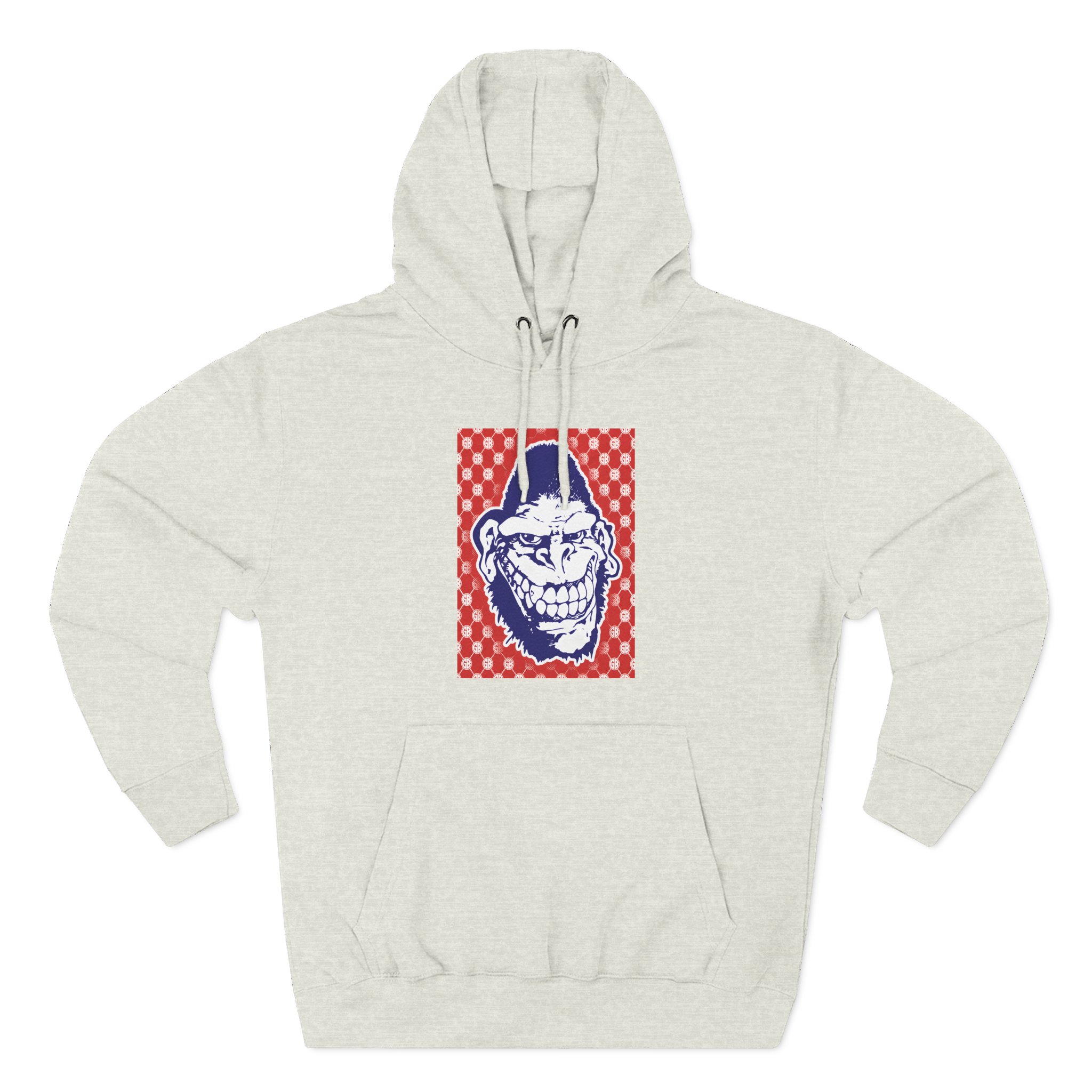 Gorilla Biscuits Gb Pattern Three-Panel Fleece Hoodie
