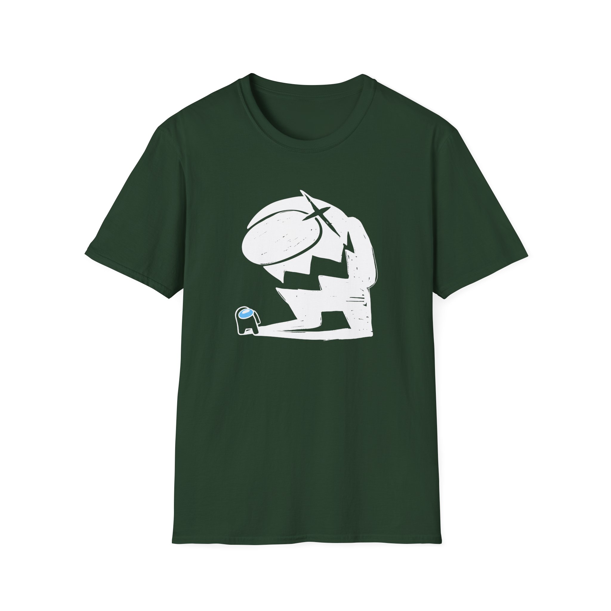 Among Us Impostor Black Shadow Unisex Softstyle T-Shirt