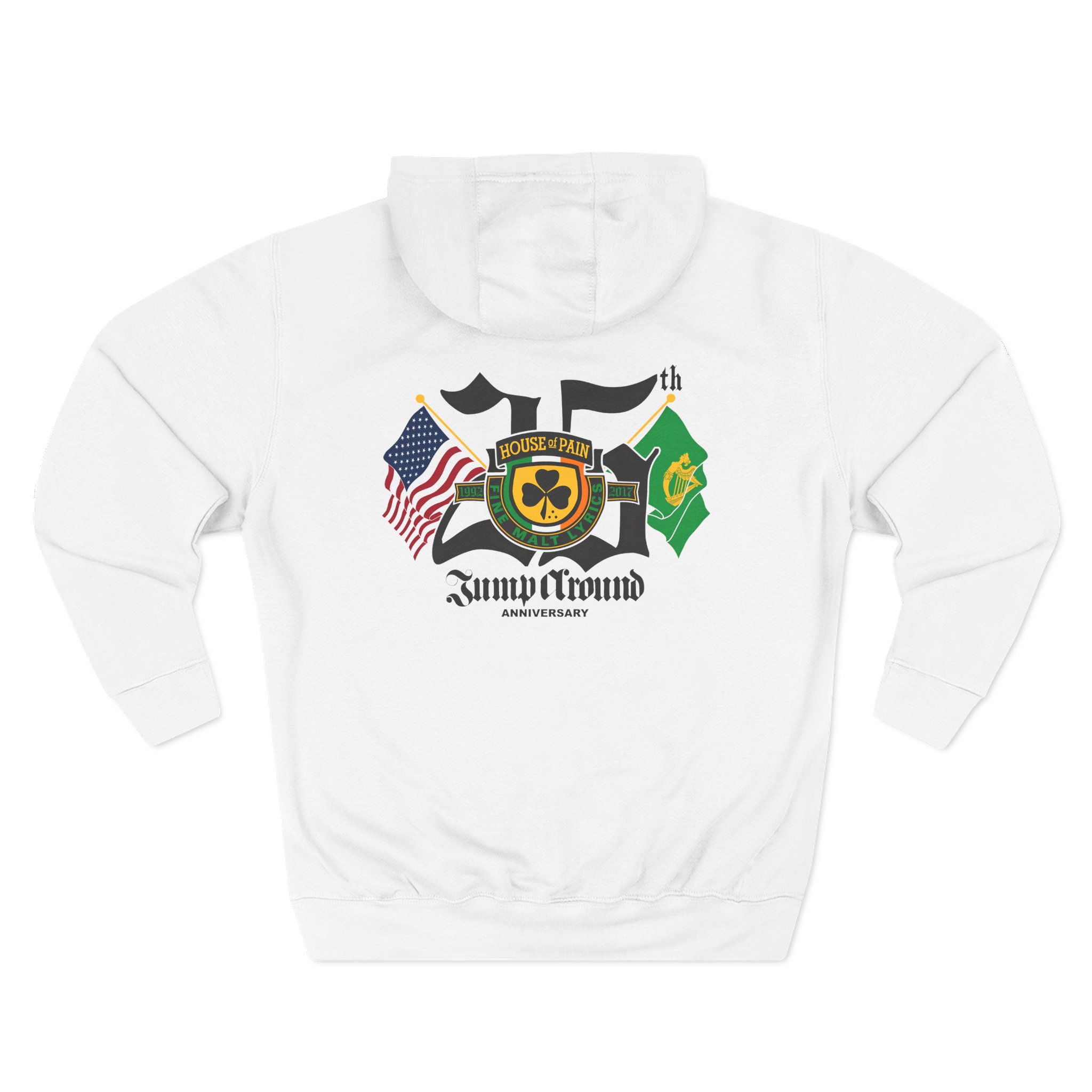 House of Pain Flags Three-Panel Fleece Hoodie