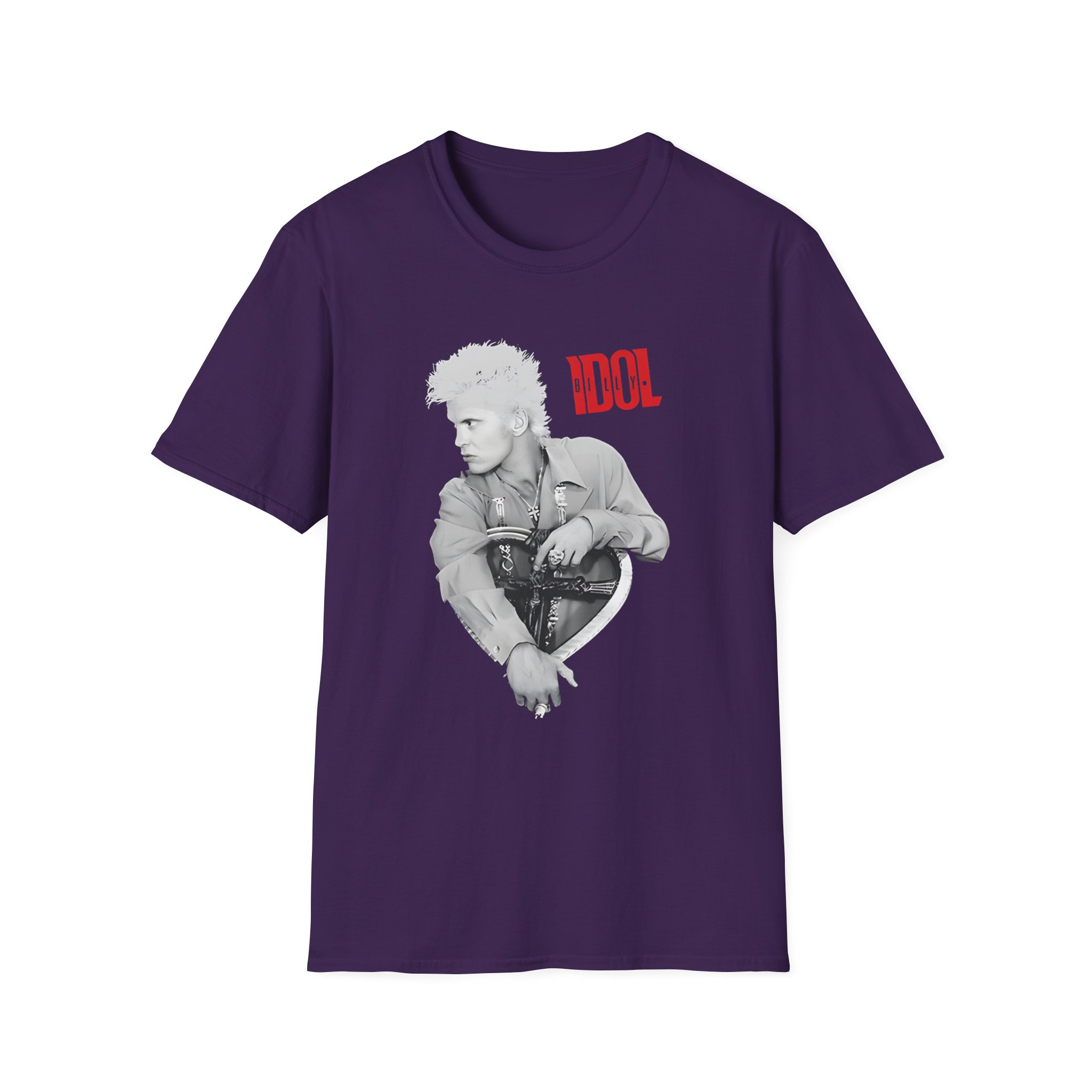 Billy Idol Heart Unisex Softstyle T-Shirt