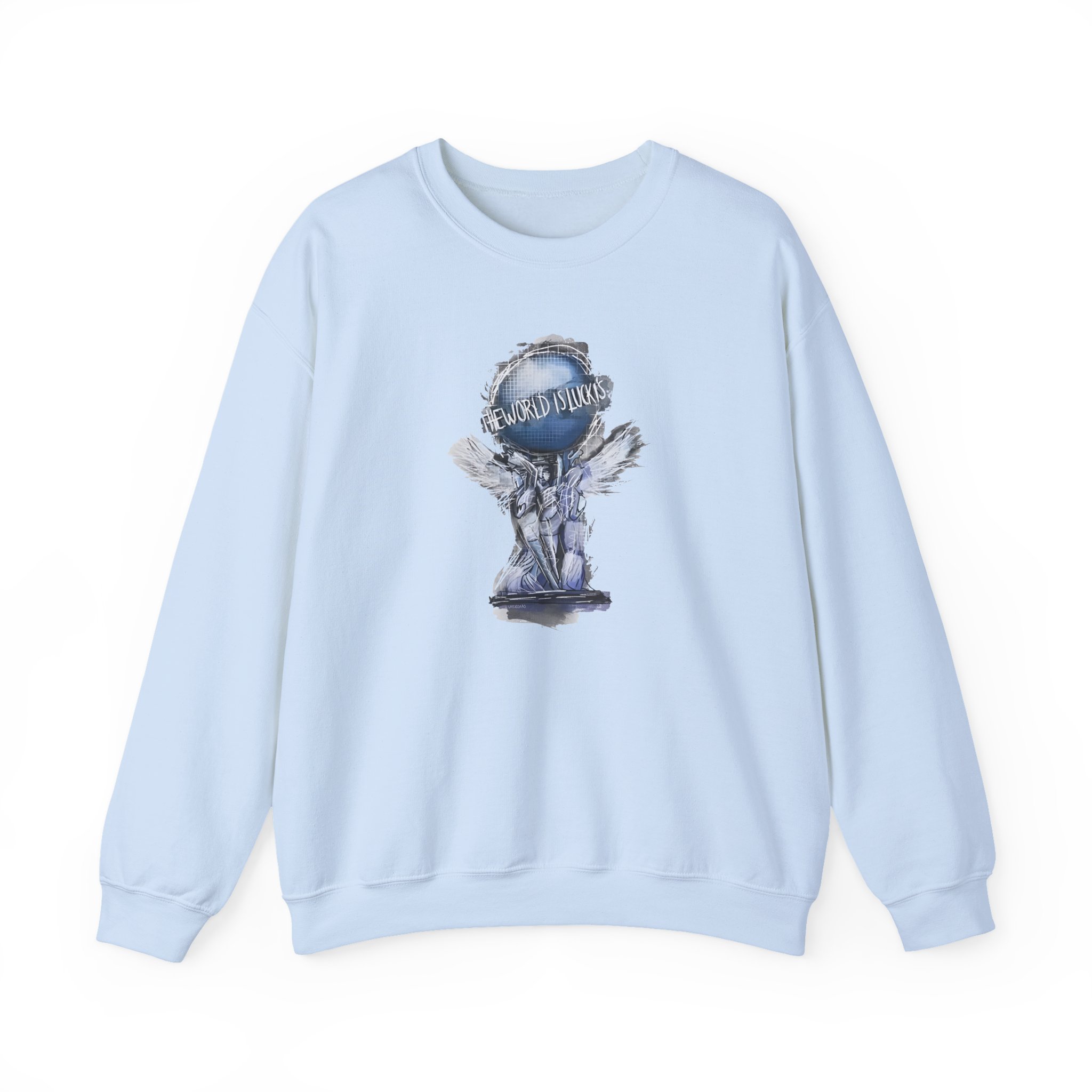 Lucki World Is Lucki's Unisex Heavy Blendâ„¢ Crewneck Sweatshirt