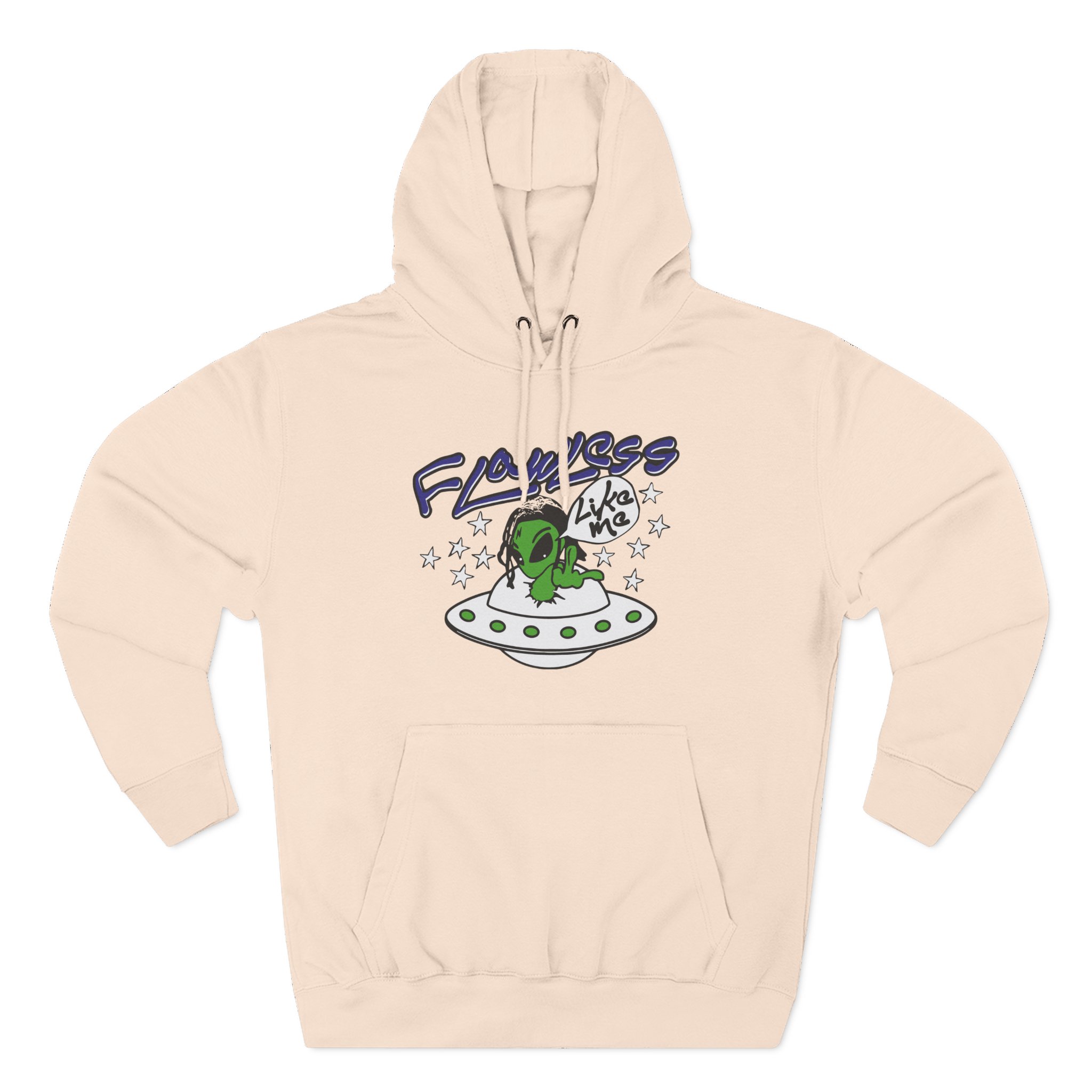 Lucki Flawless Like Me Alien Three-Panel Fleece Hoodie