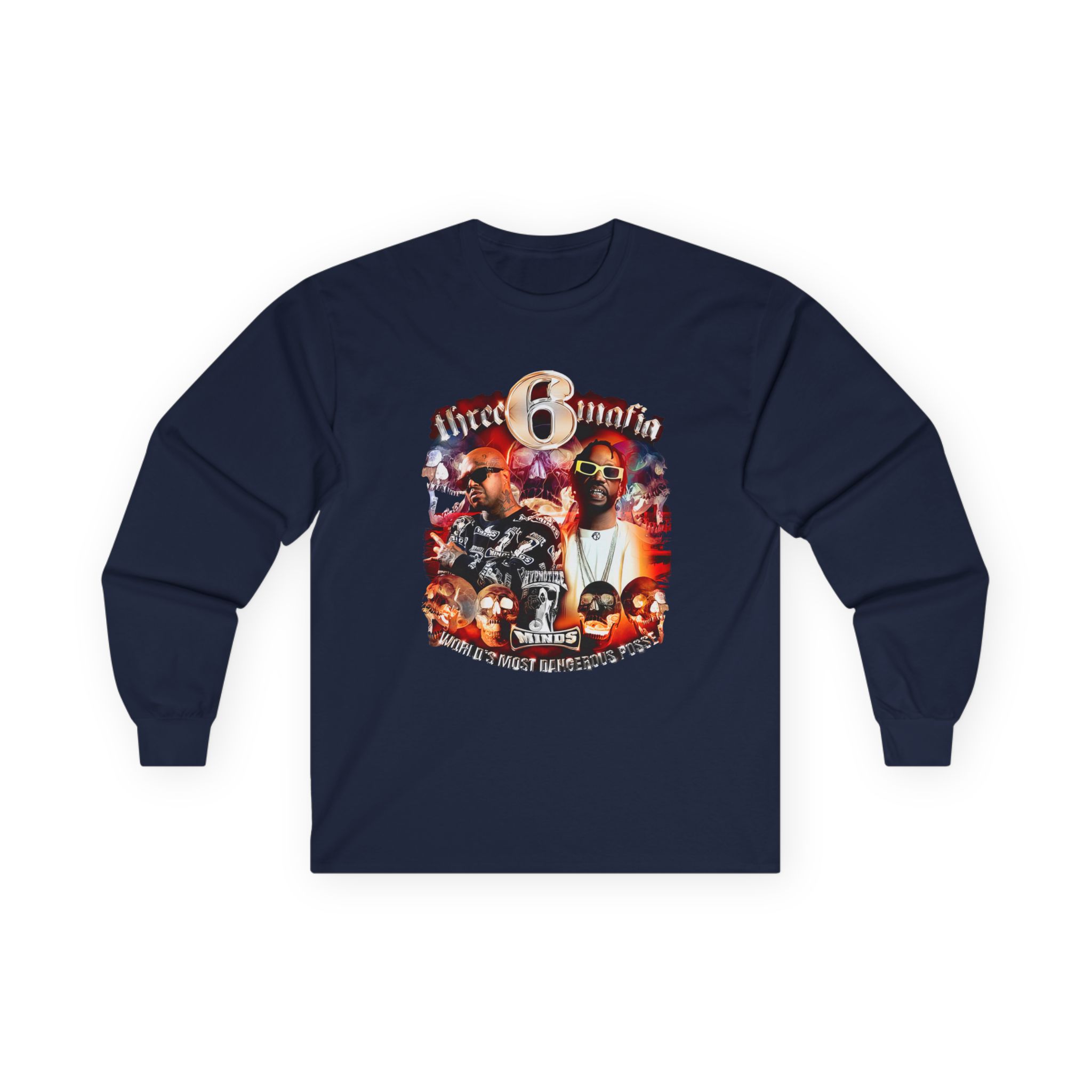 Three 6 Mafia Side 2 Side Unisex Ultra Cotton Long Sleeve Tee
