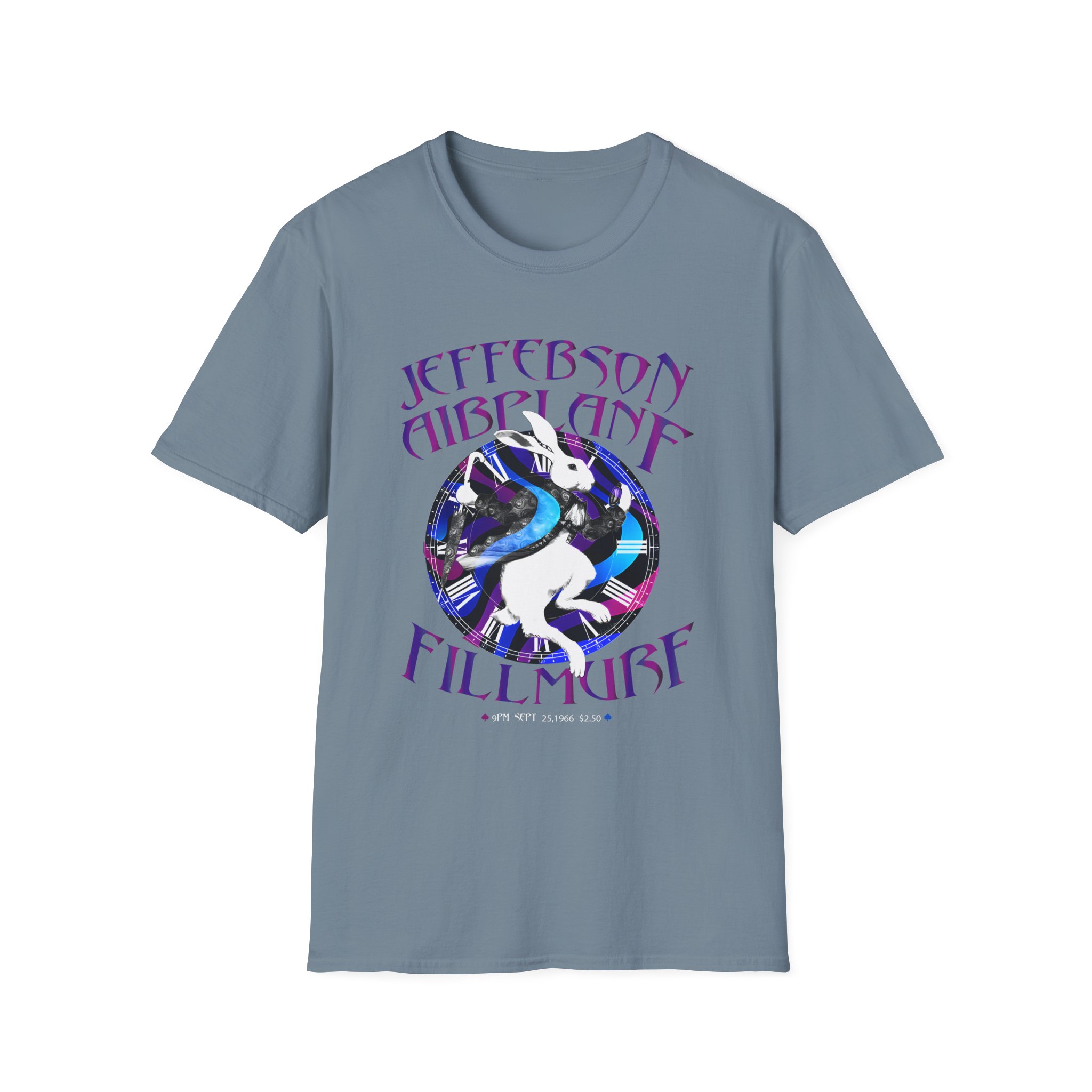 Jefferson Airplane White Rabbit Fillmore Unisex Softstyle T-Shirt