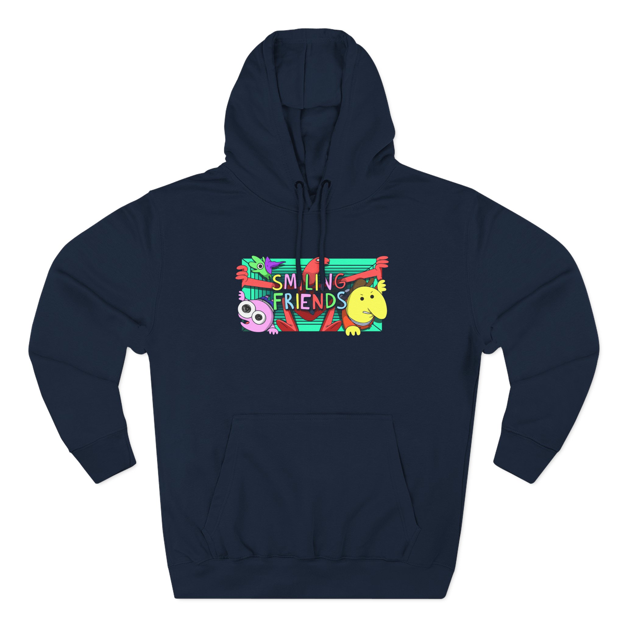 Smiling Friends Three-panel Fleece Hoodie