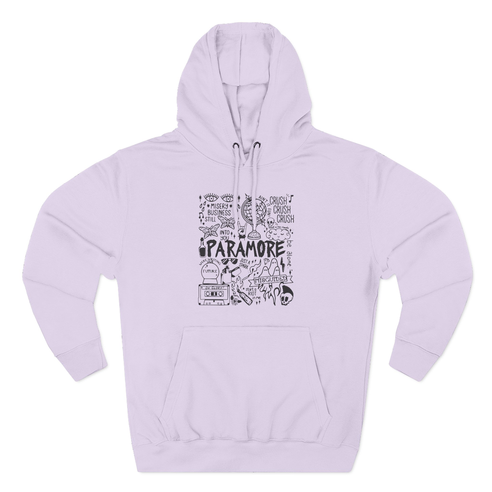 Hayley Willians Camiseta Paramore Emo Rock Three-Panel Fleece Hoodie