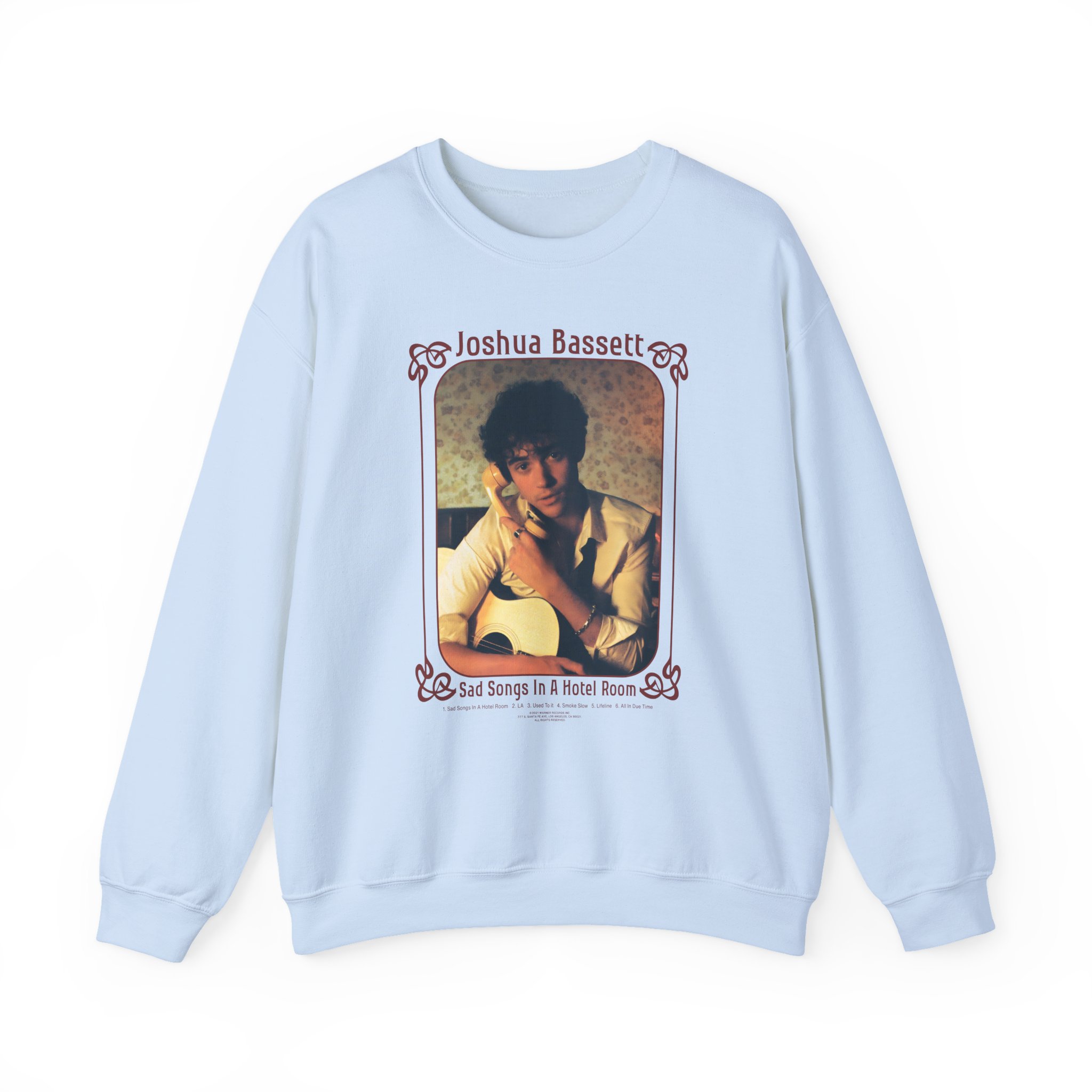 Joshua Bassett Sad Songs Face Unisex Heavy Blendâ„¢ Crewneck Sweatshirt