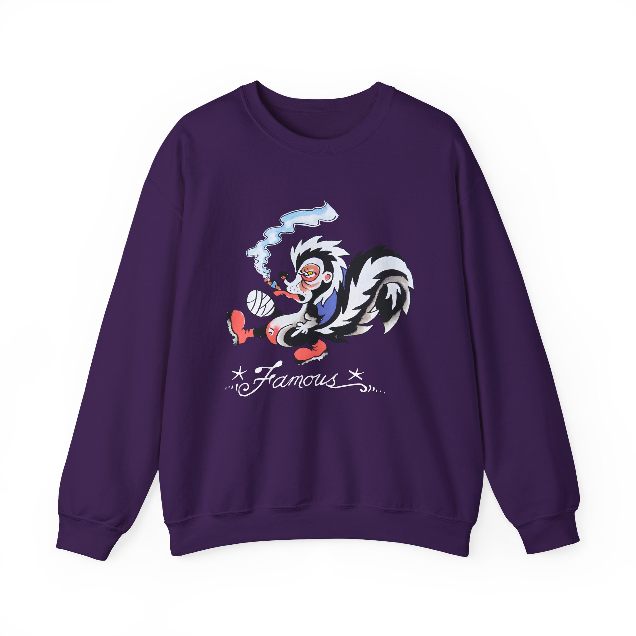 Kim Petras Famous Skunk Boxy Unisex Heavy Blendâ„¢ Crewneck Sweatshirt