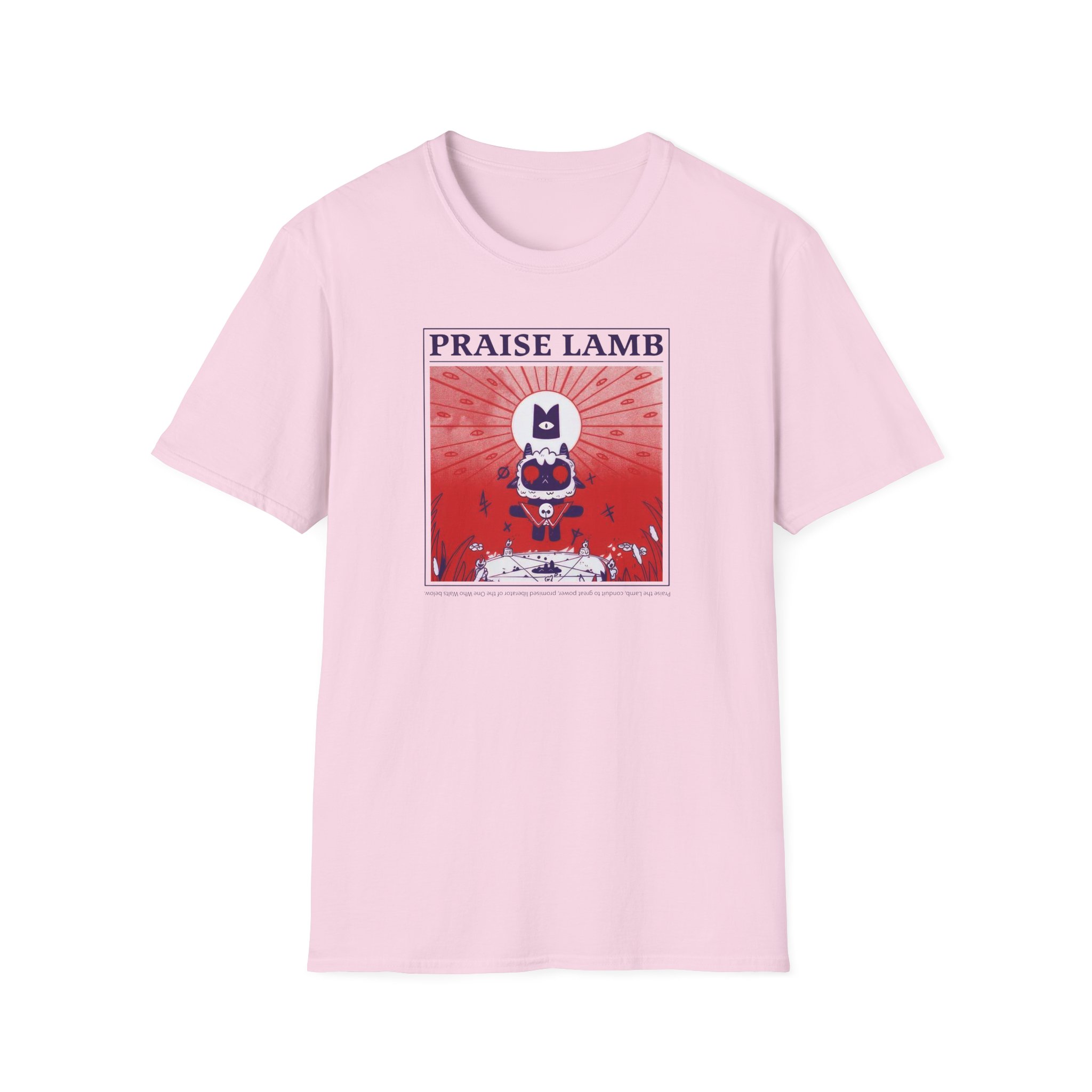 Cult of the Lamb Praise Lamb Unisex Softstyle T-Shirt