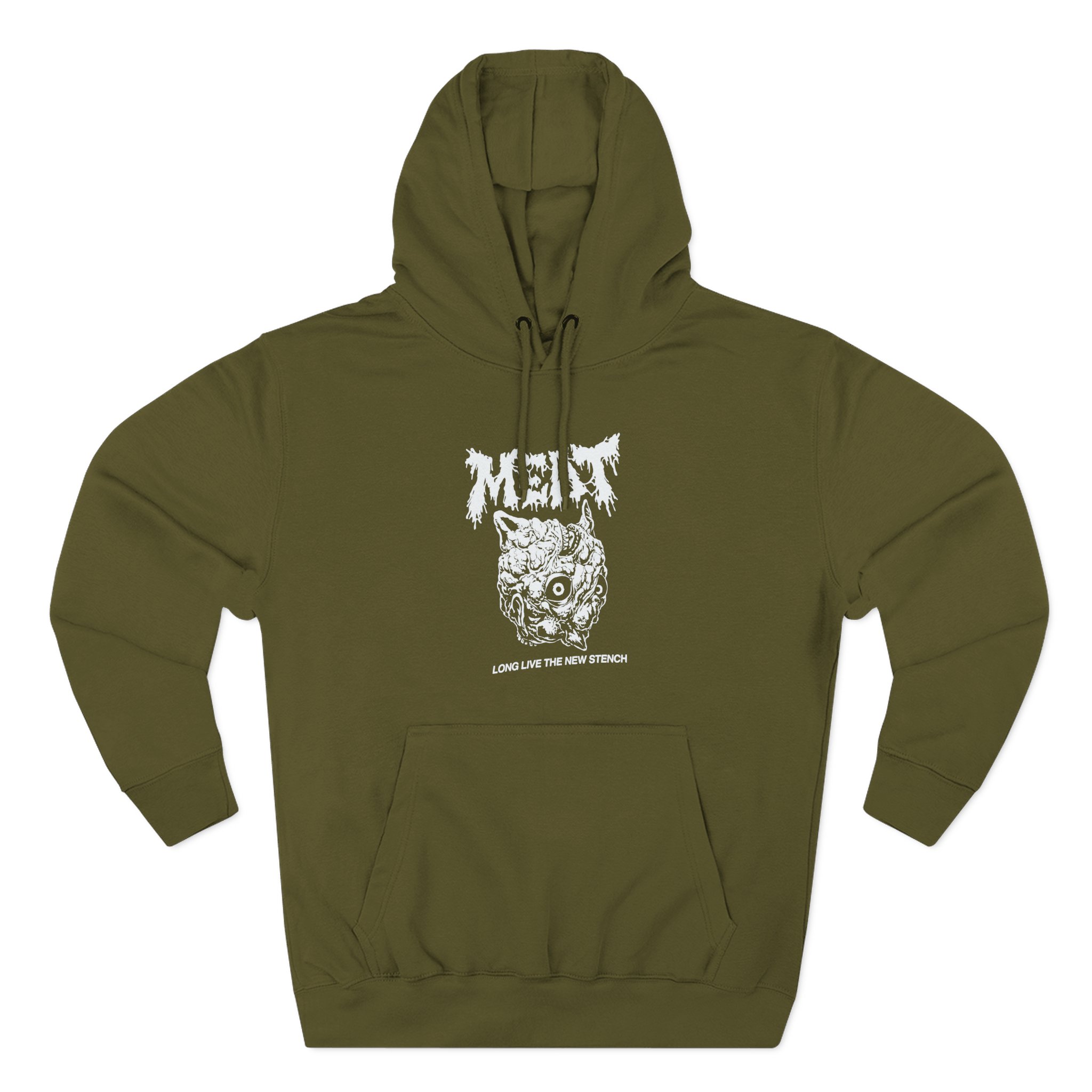 Meatcanyon Long Live the New Stench Three-Panel Fleece Hoodie