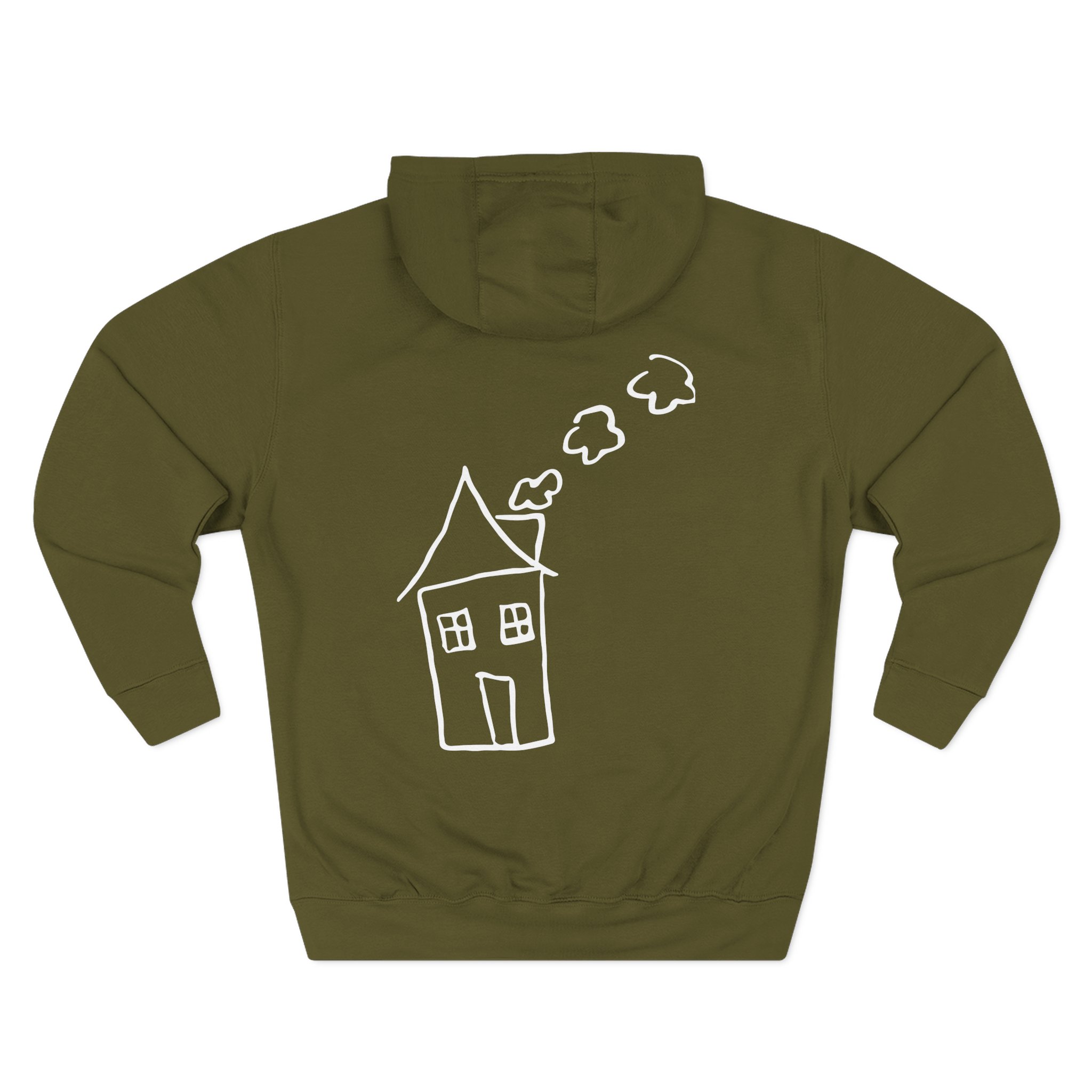 Aitch Pocket Logo Three-Panel Fleece Hoodie