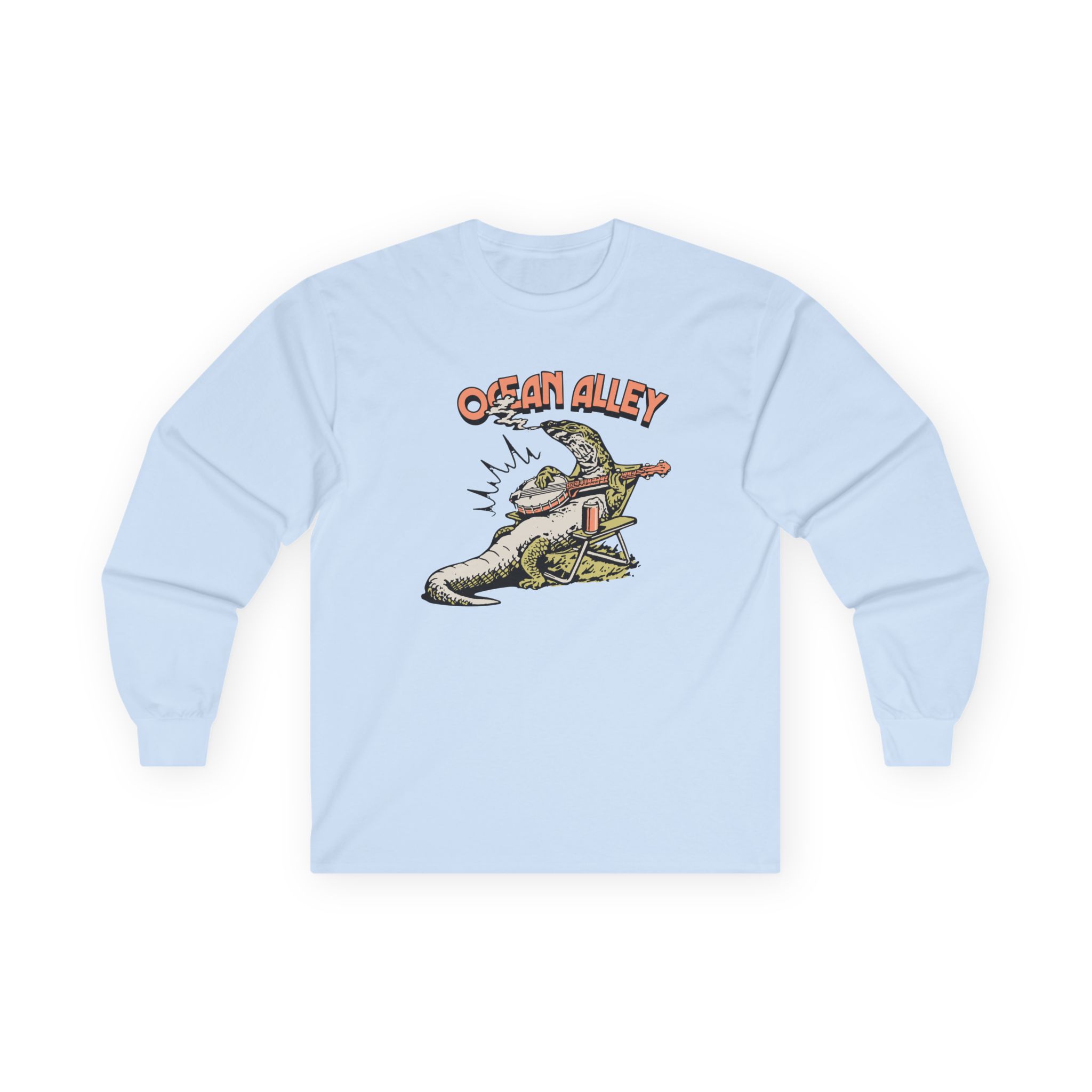 Ocean Alley Lizard Unisex Ultra Cotton Long Sleeve Tee