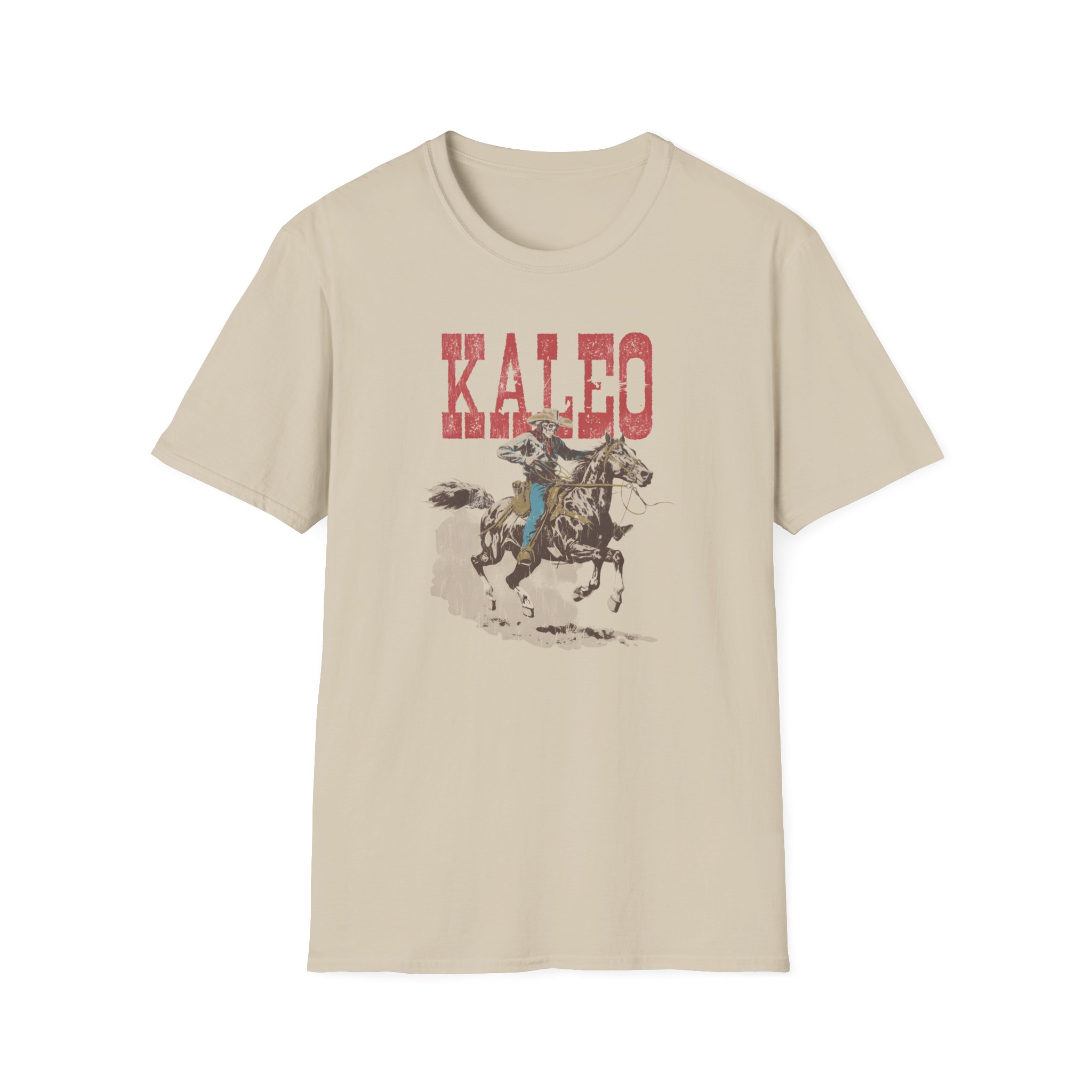 Kaleo Horse Racing Skeleton Unisex Softstyle T-Shirt