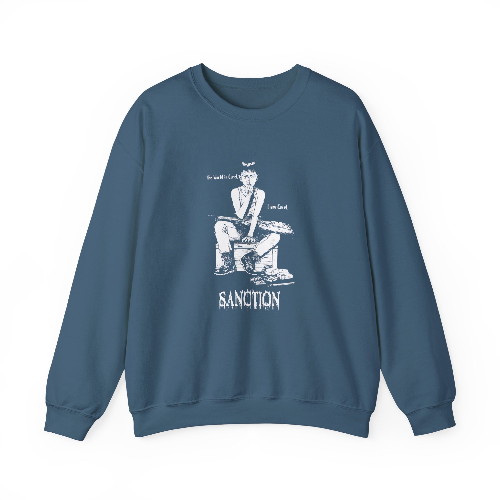 Sanction the World is Cruel Unisex Heavy Blendâ„¢ Crewneck Sweatshirt