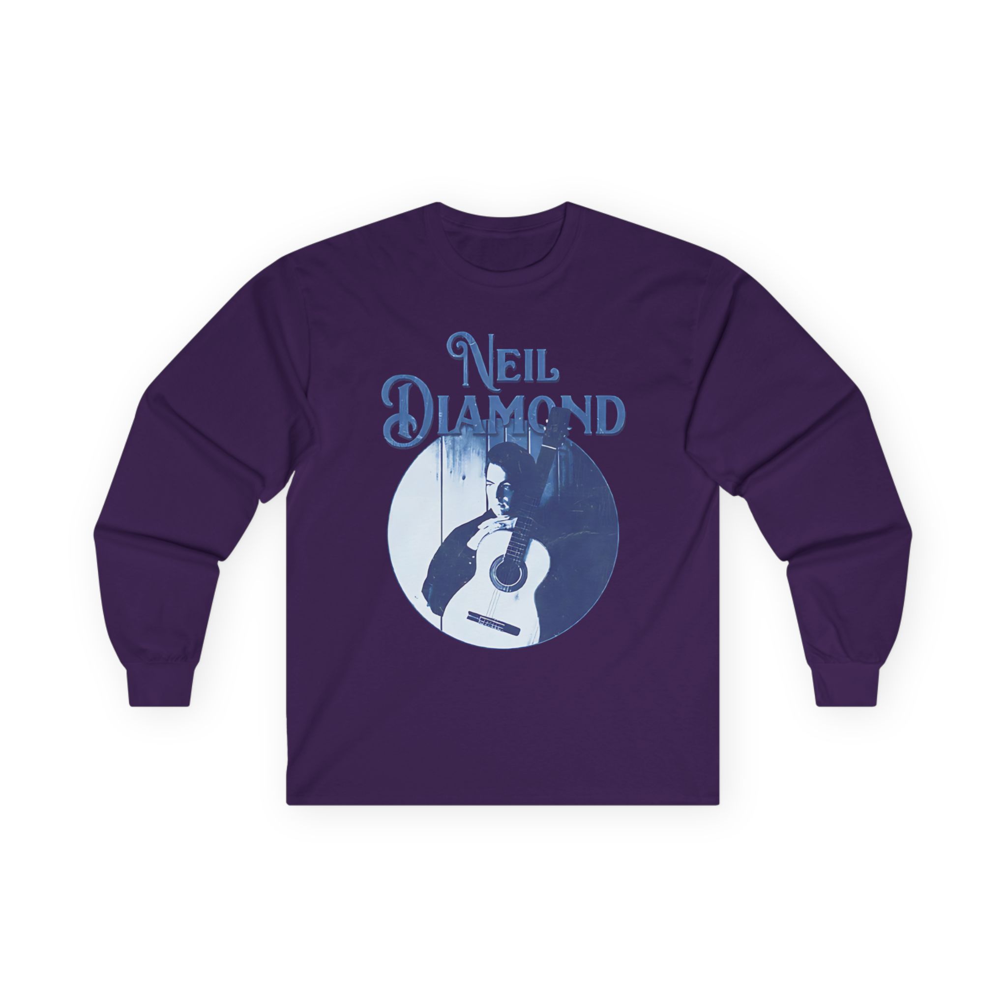 Neil Diamond Circle Guitar Unisex Ultra Cotton Long Sleeve Tee