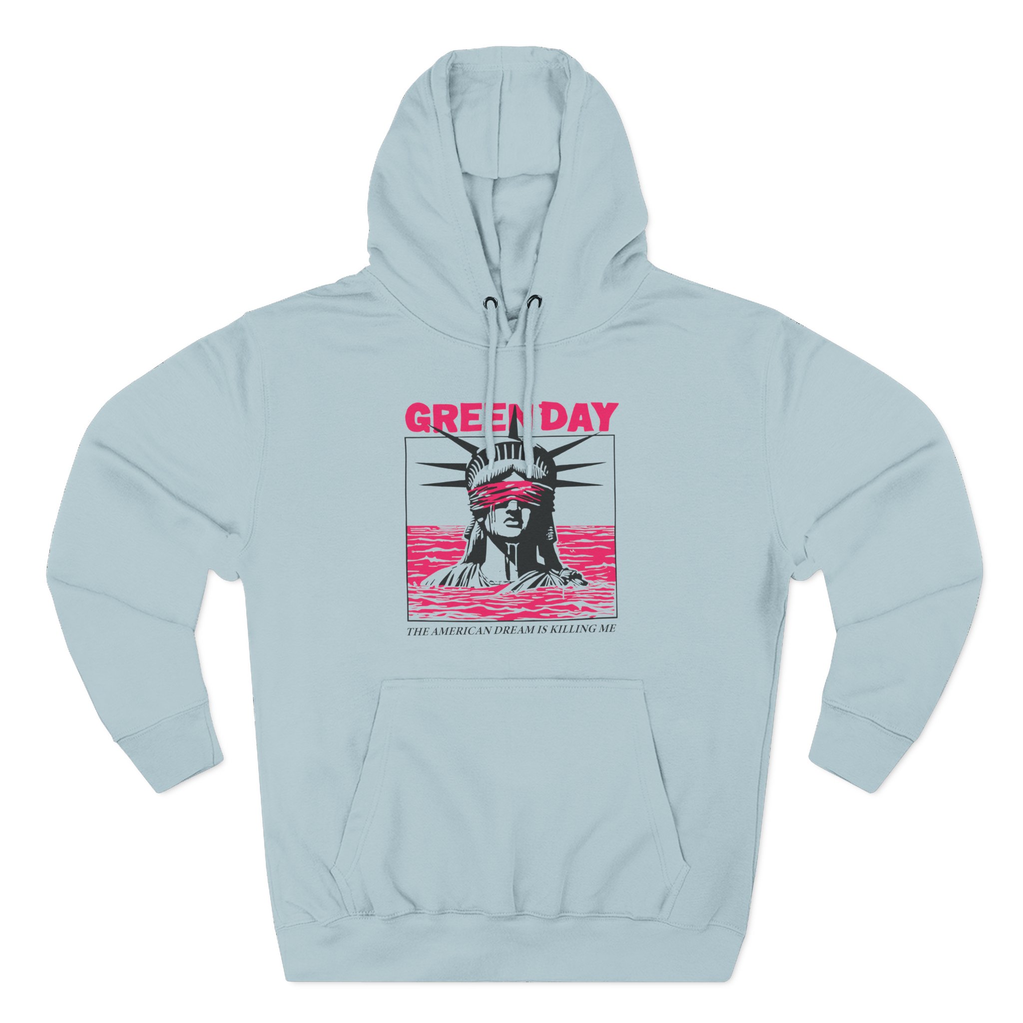 Green Day Lady Liberty Three-Panel Fleece Hoodie