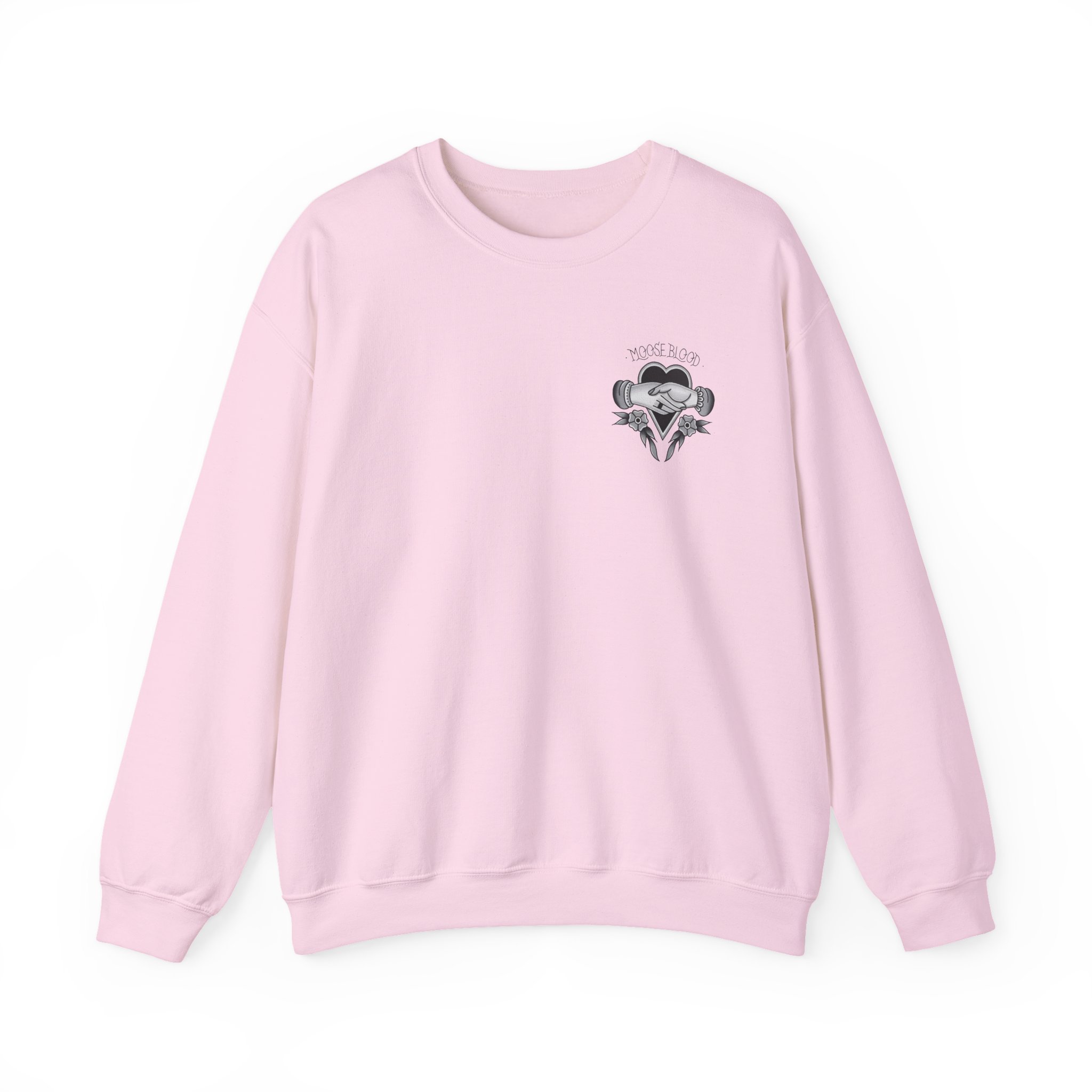 Moose Blood Traditional Tattoo Desig Unisex Heavy Blendâ„¢ Crewneck Sweatshirt