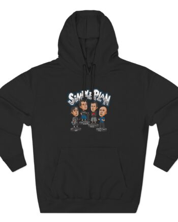 Simple Plan Bobblehead Three-Panel Fleece Hoodie
