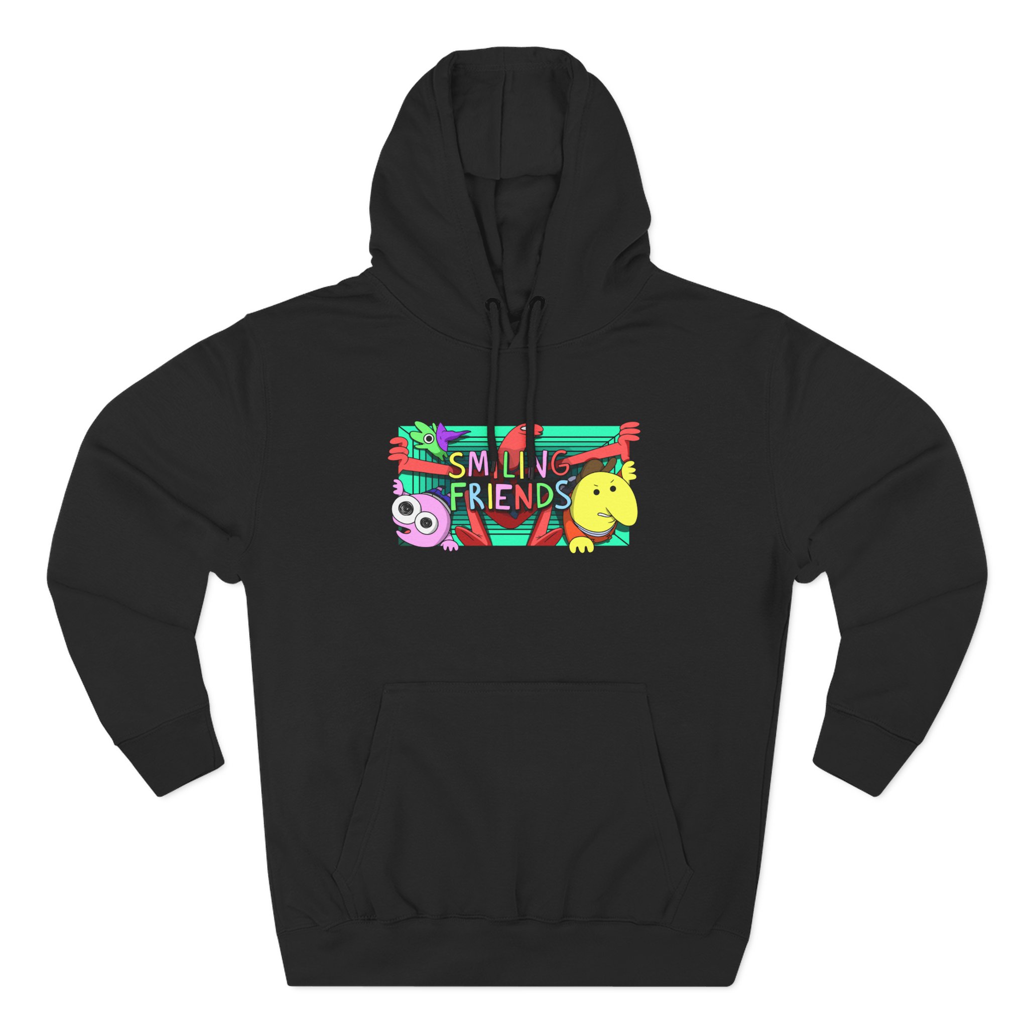 Smiling Friends Three-panel Fleece Hoodie