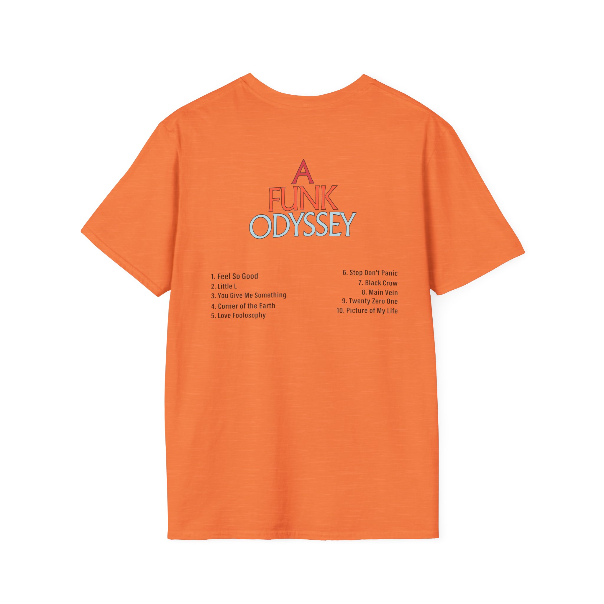 J Funk Odyssey Tracklist Unisex Softstyle T-Shirt