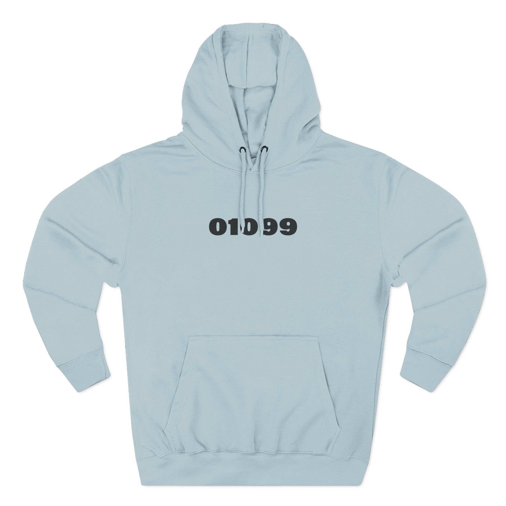 01099 Basic Three-Panel Fleece Hoodie