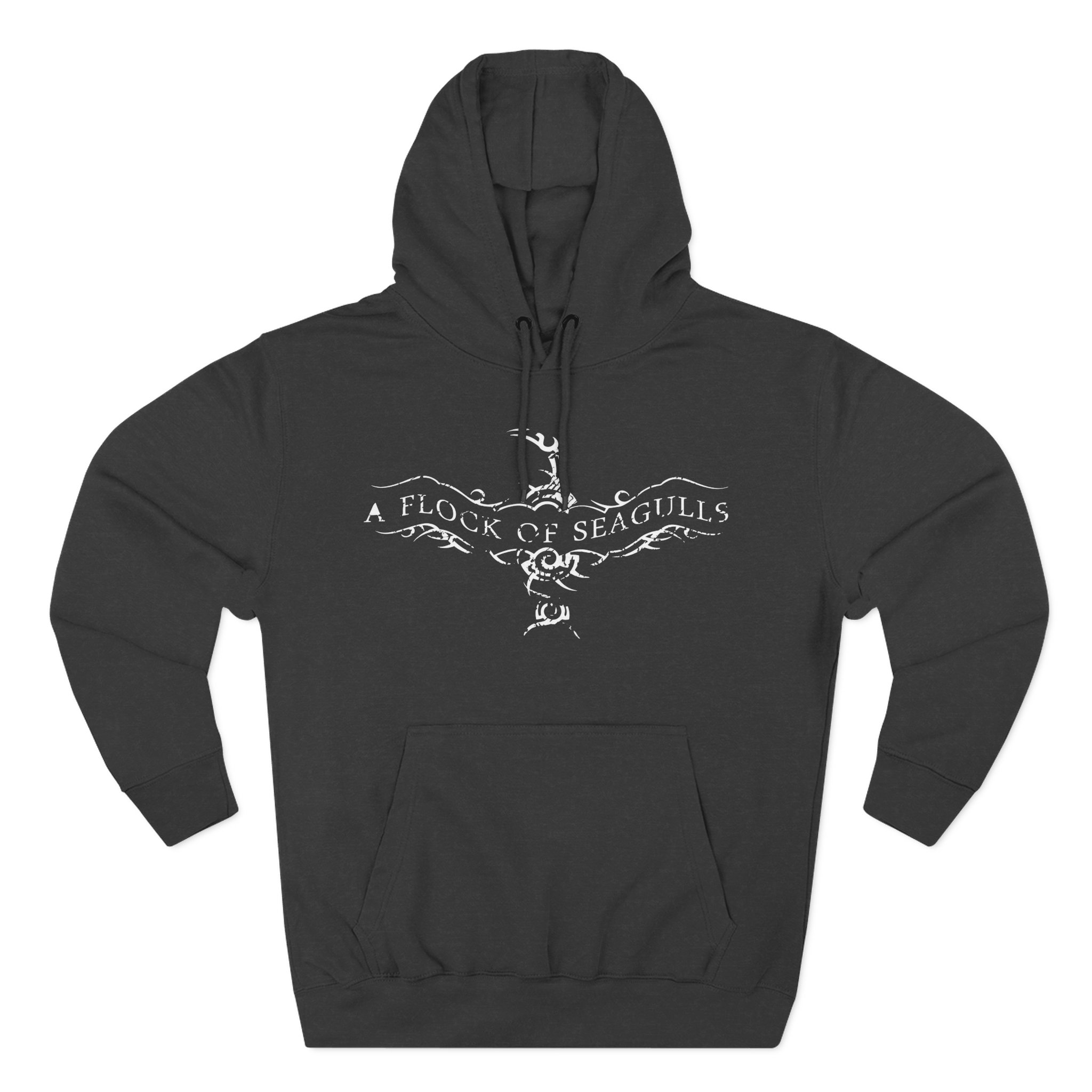 A Flock of Seagulls Logo Three-Panel Fleece Hoodie