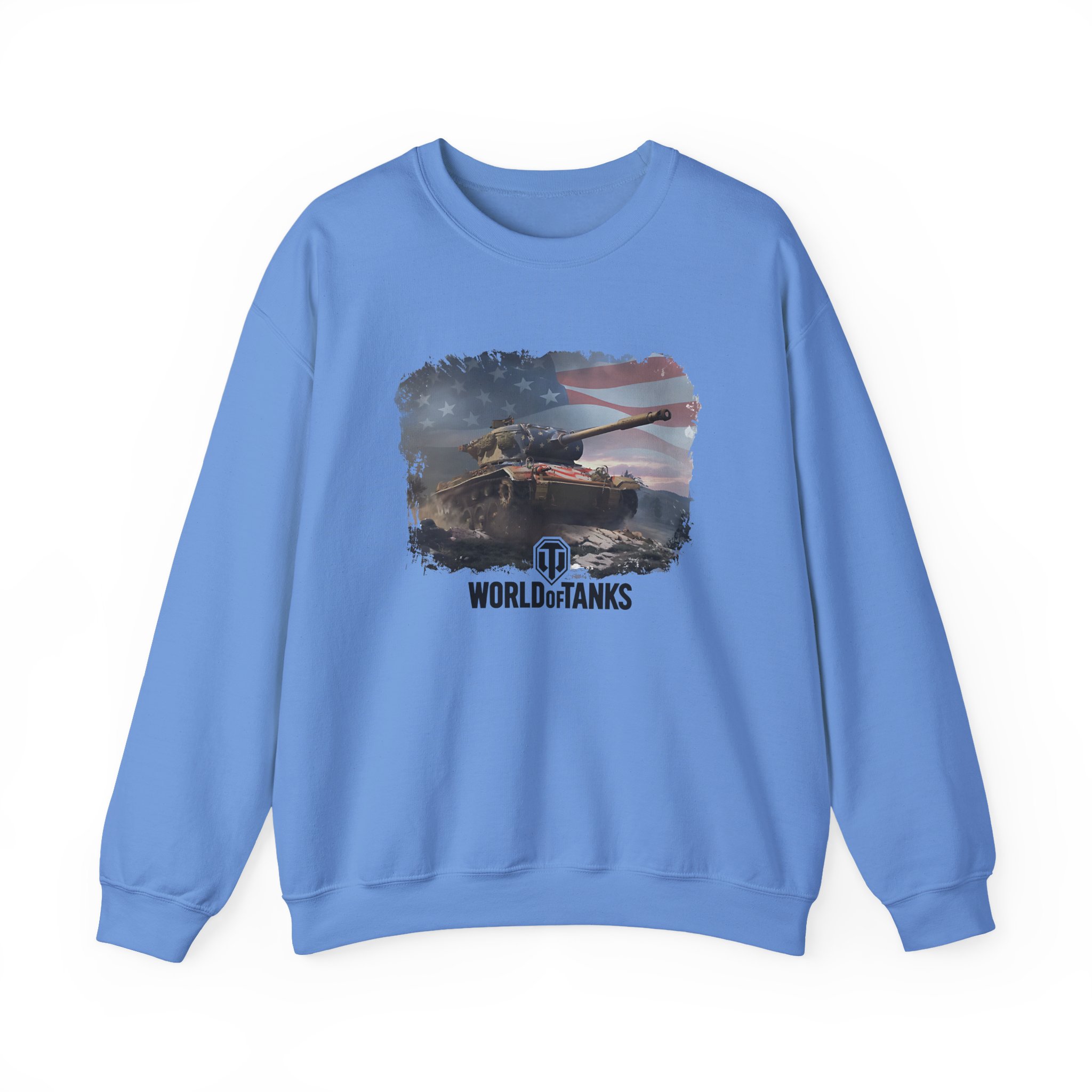 World of Tank Wot July 4th T78 Unisex Heavy Blendâ„¢ Crewneck Sweatshirt