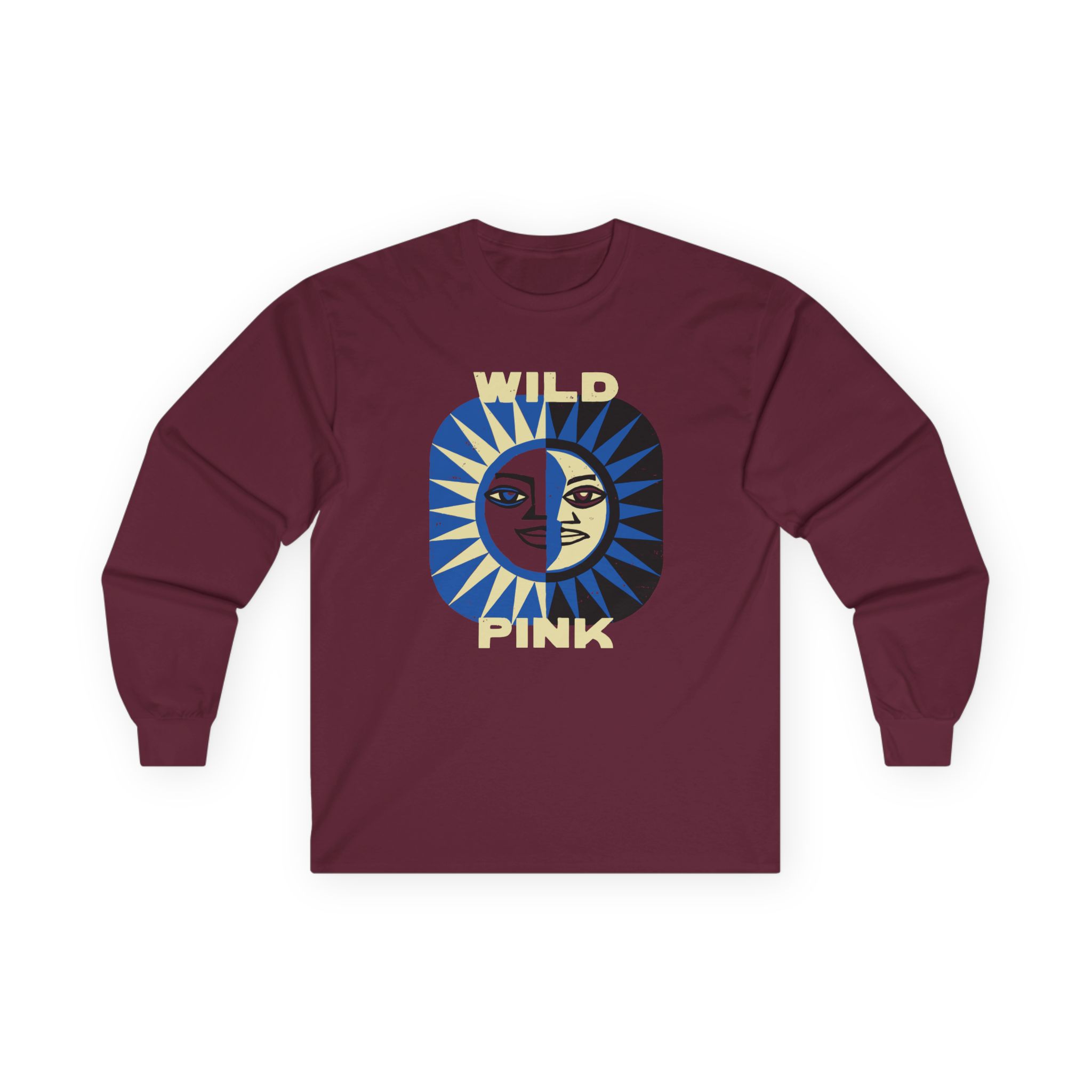 Wild Pink Sun Moon Unisex Ultra Cotton Long Sleeve Tee